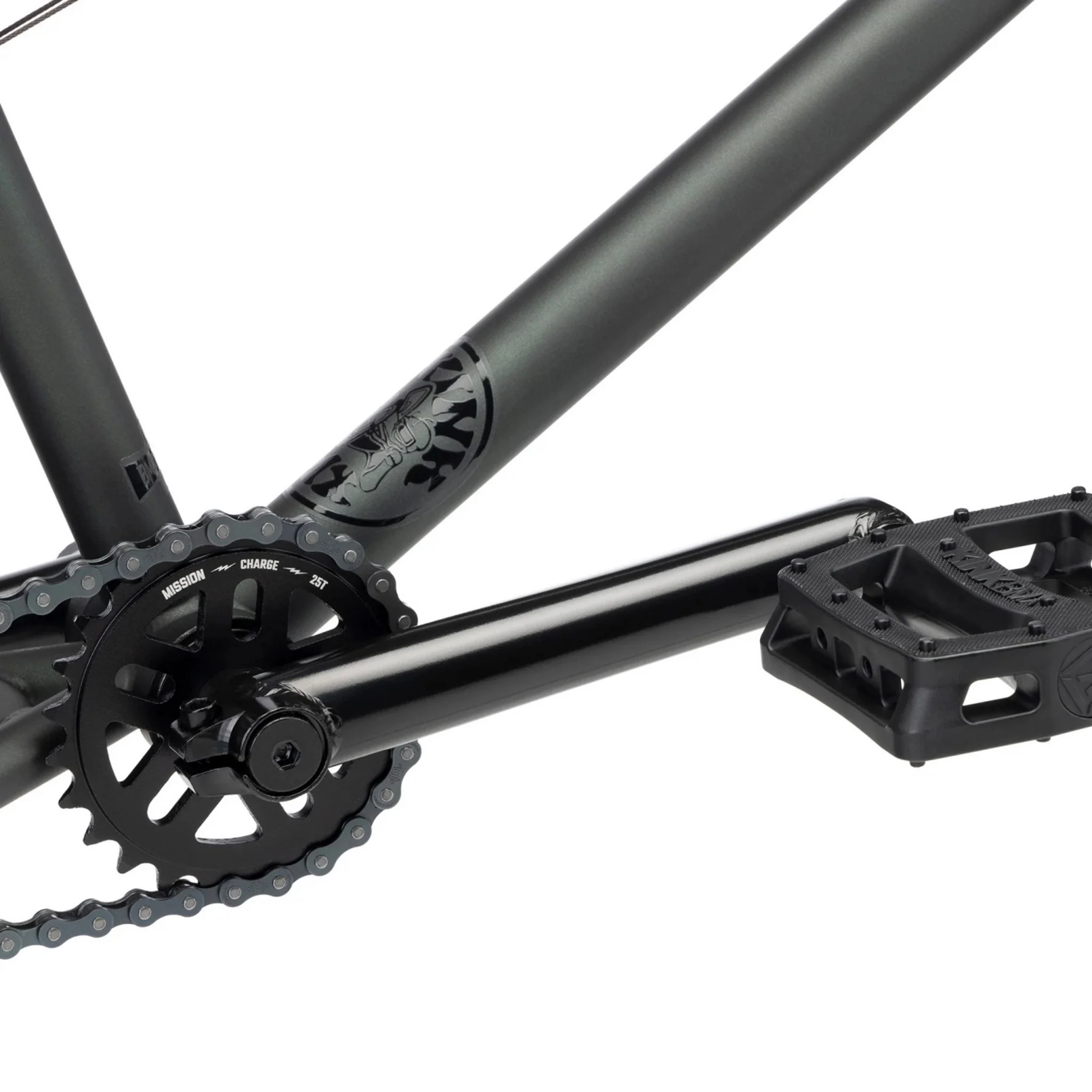 Kink Whip BMX Bike Matte Translucent Black - Image 8