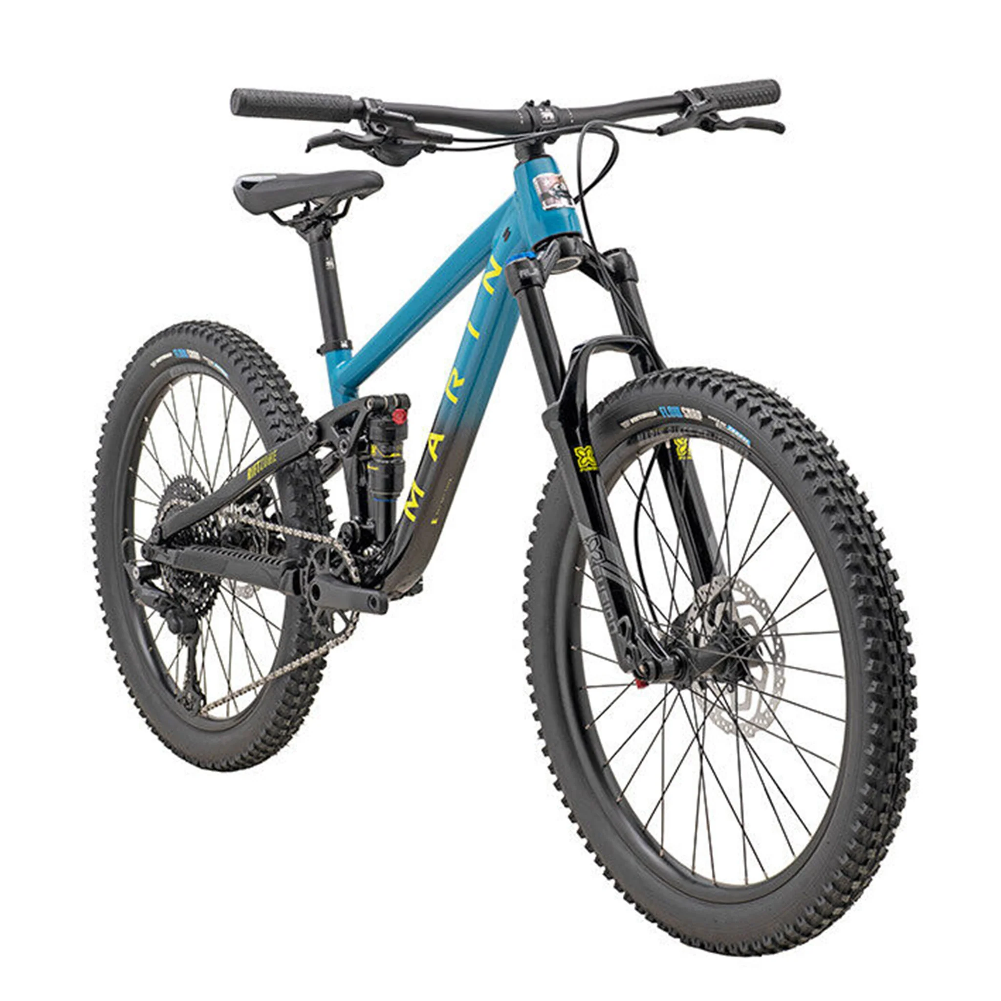 Marin Rift Zone Junior 24" Kids Mountain Bike Teal Black - Image 2