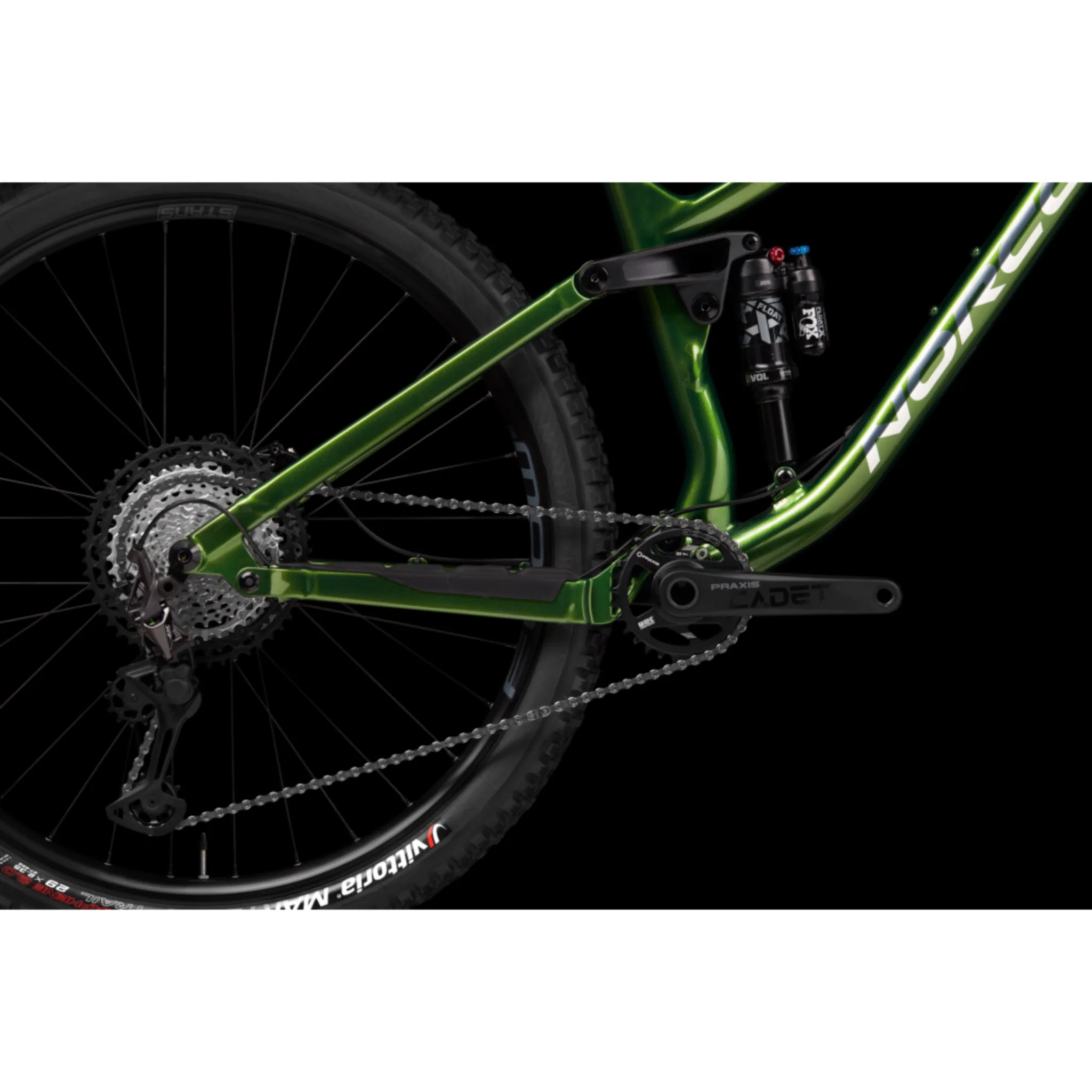 Norco Fluid FS A1 Full Suspension Trail Bike Green/Grey - Image 5