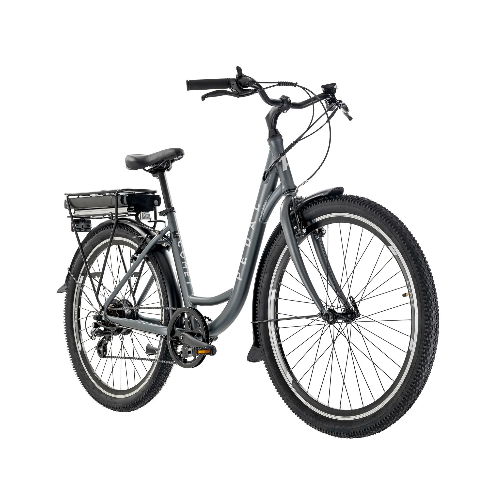 Pedal Comet Electric Cruiser Bike 374Wh battery Charcoal - Image 2