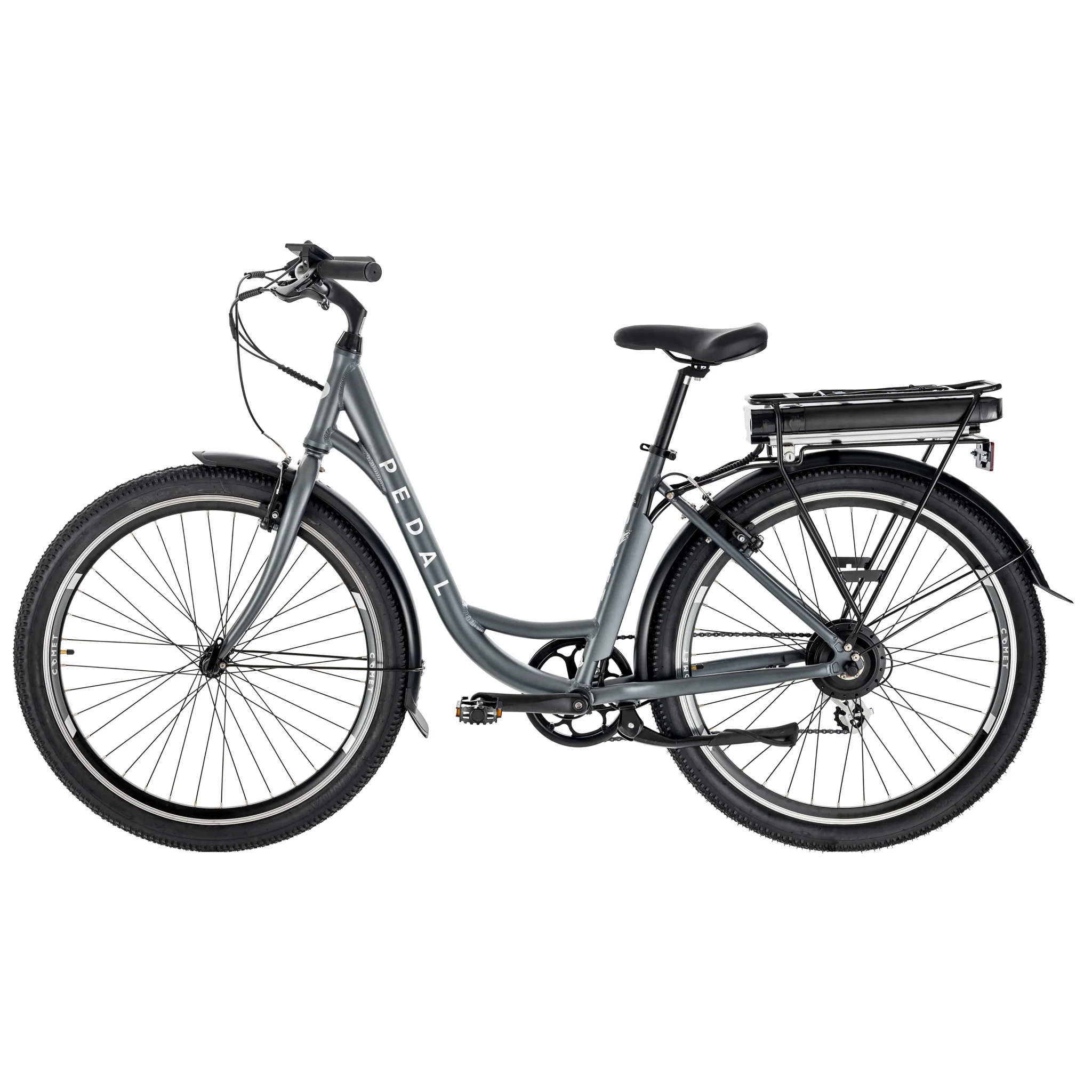 Pedal Comet Electric Cruiser Bike 374Wh battery Charcoal - Image 3