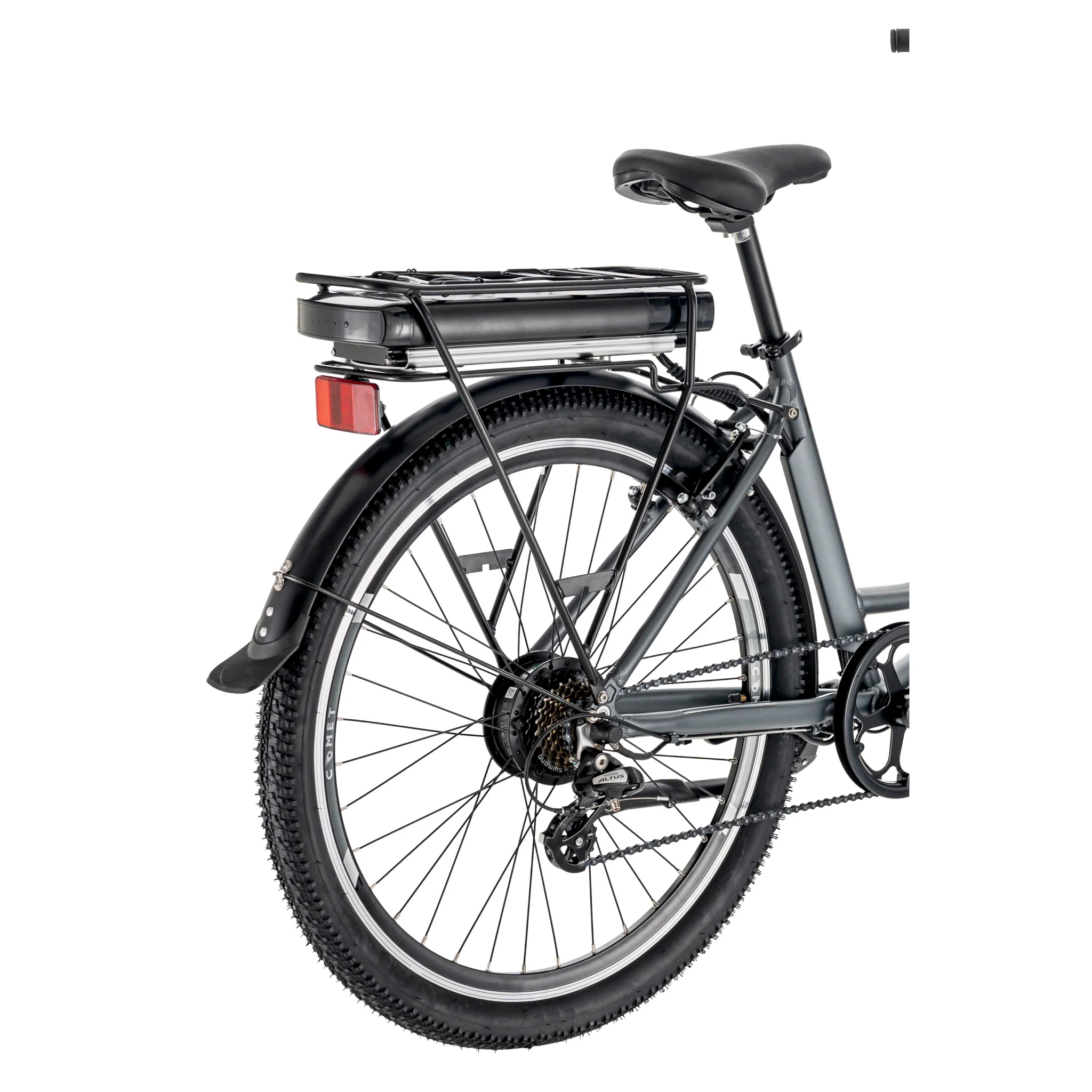 Pedal Comet Electric Cruiser Bike 374Wh battery Charcoal - Image 8
