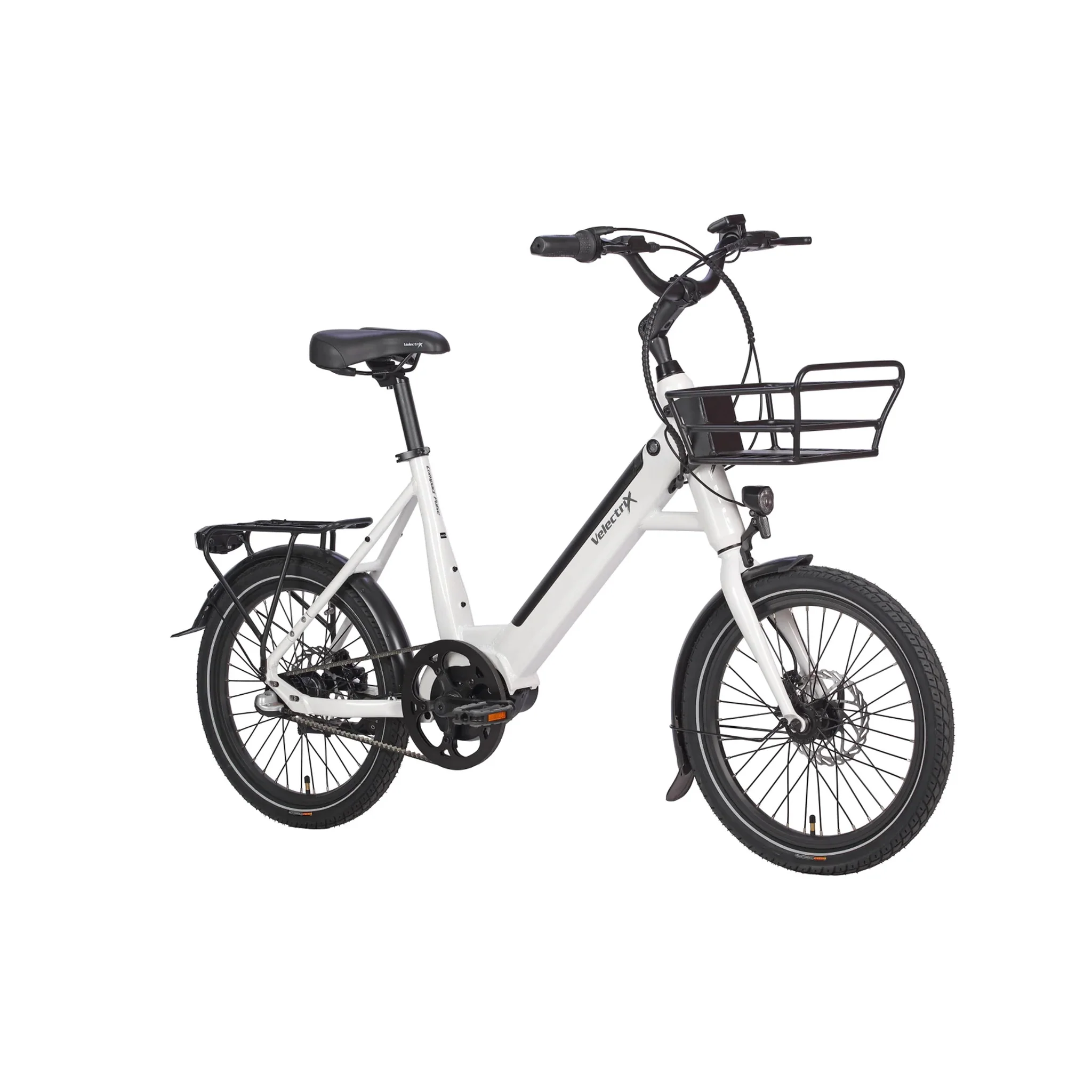 Velecrix Compact Pulse Electric Bike 460Wh Battery White - Image 2