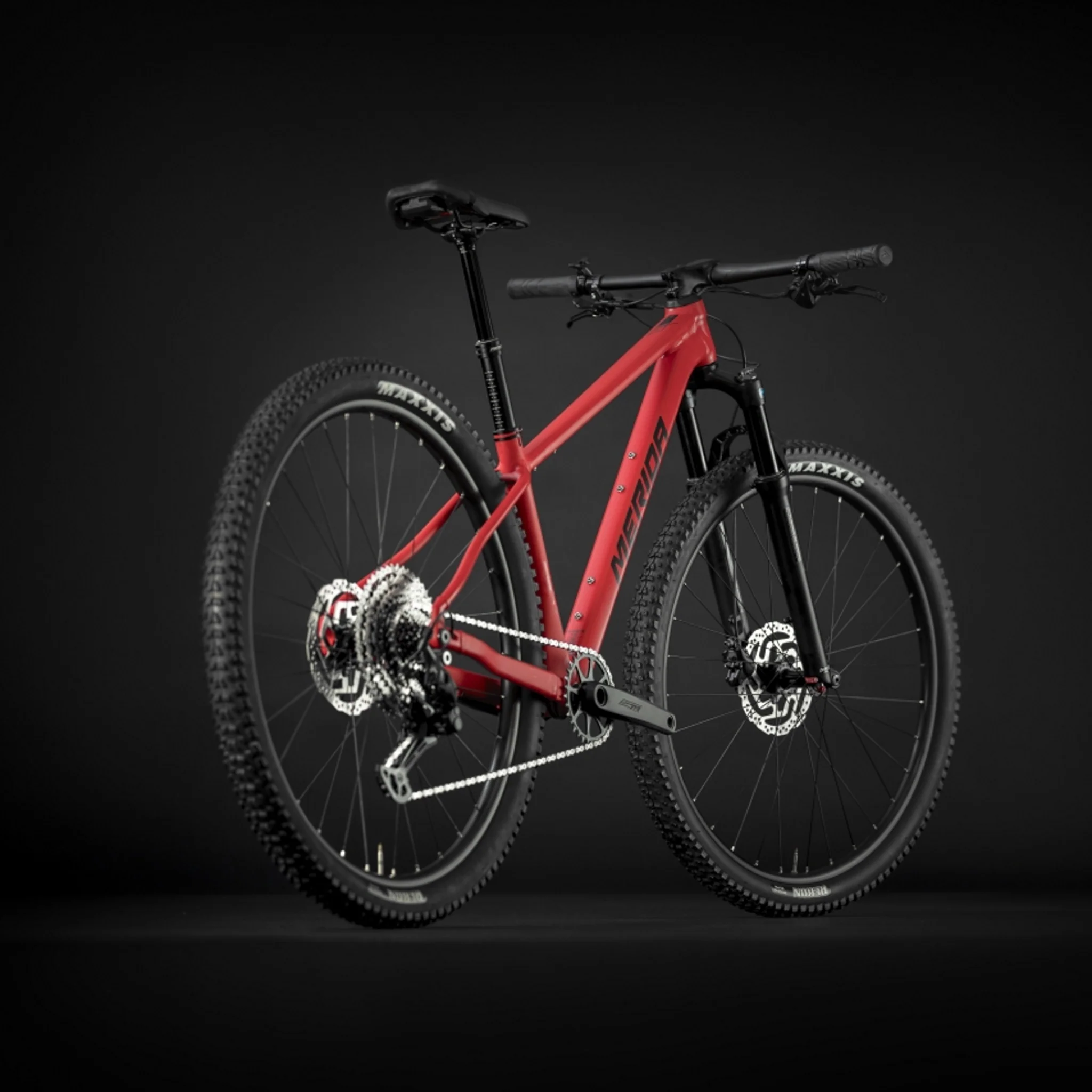 Merida Big Nine TR 600 Cross-Country Mountain Bike Matt Red (Black) - Image 3