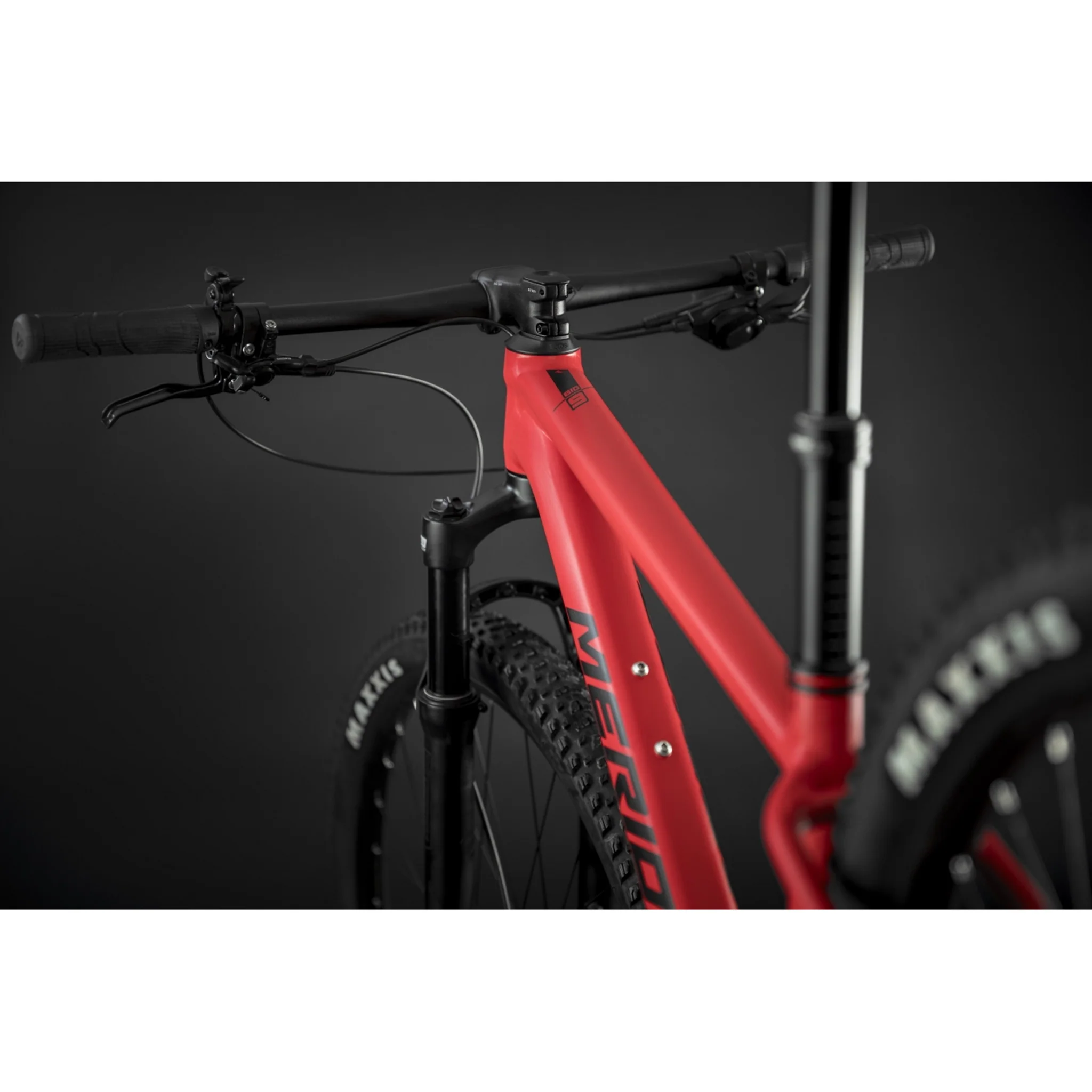Merida Big Nine TR 600 Cross-Country Mountain Bike Matt Red (Black) - Image 4
