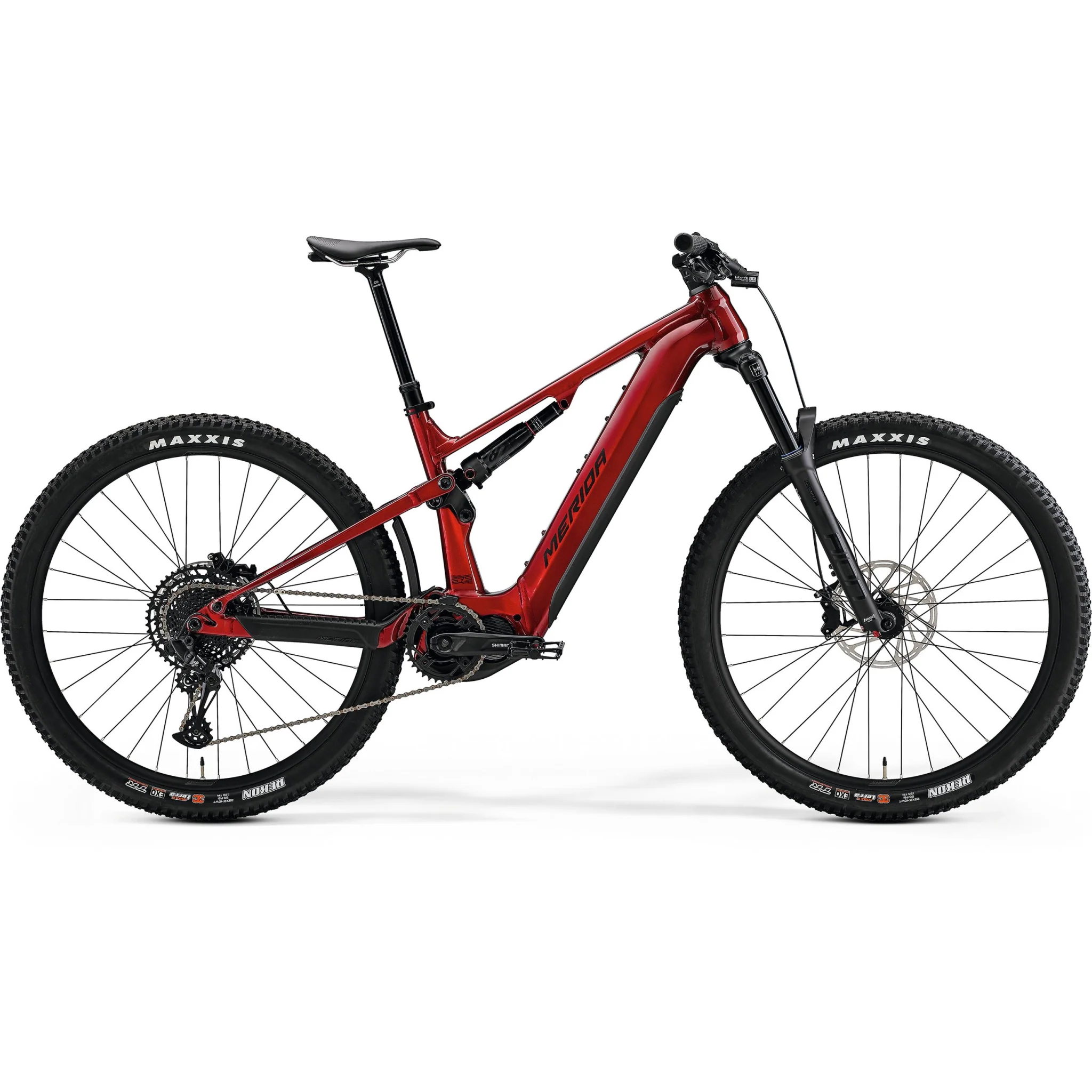 Merida eOne Forty 675 Electric Enduro Bike 750Wh Battery Dark Strawberry (Black)
