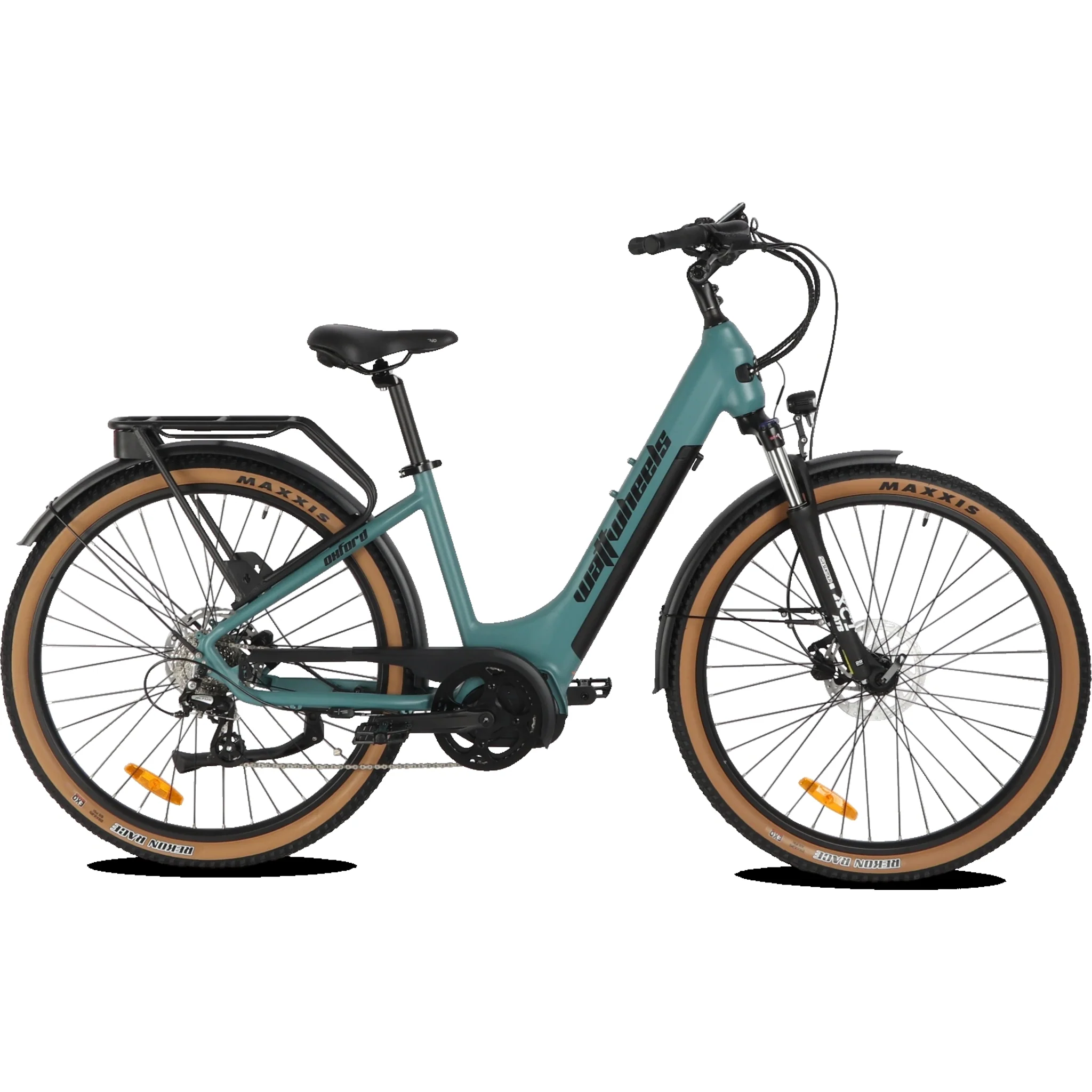 Wattwheels Oxford 27.5" Electric Hybrid Bike 500Wh Battery Teal