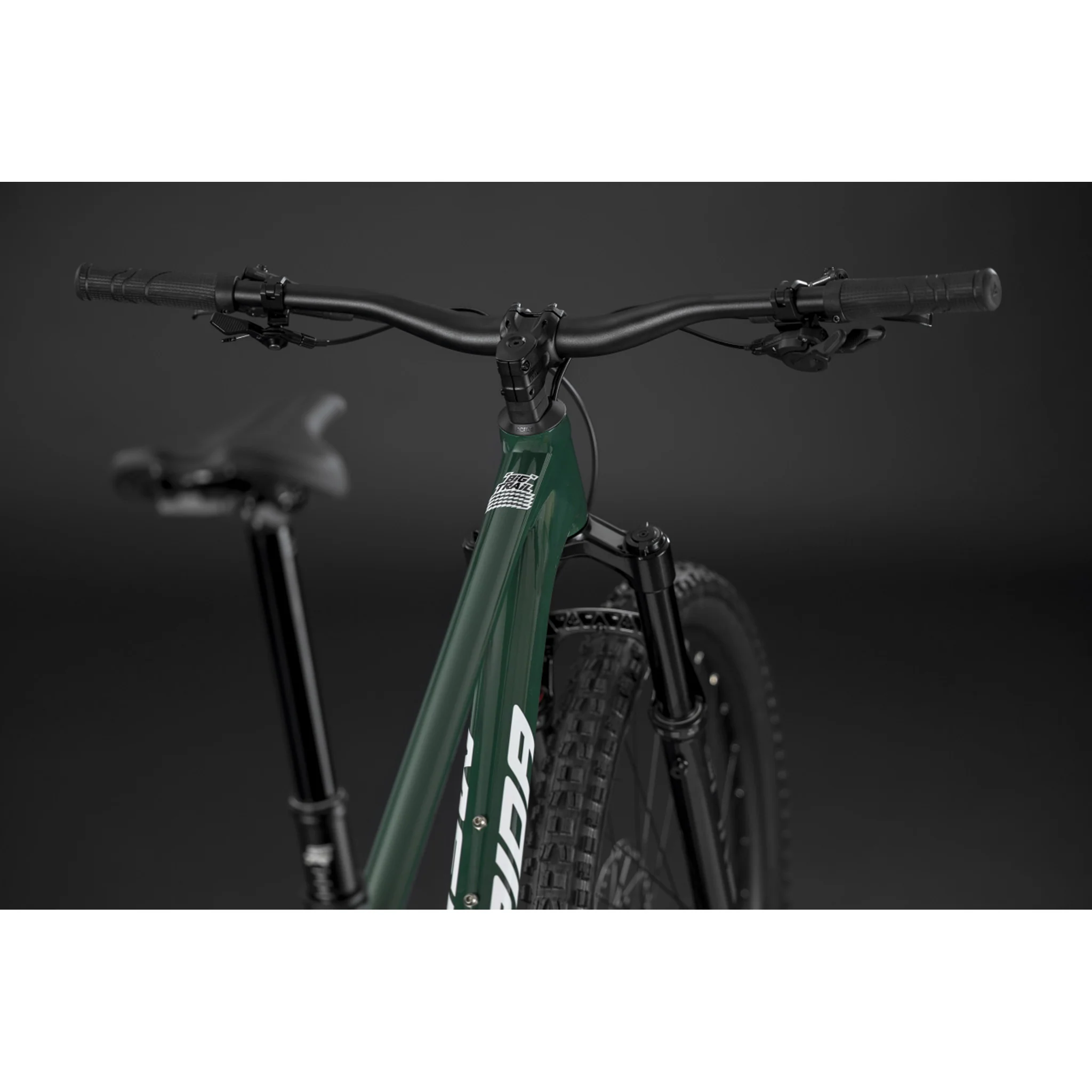 Merida Big.Trail 600 Hardtail Trail Bike Deep Forest Green/White - Image 11
