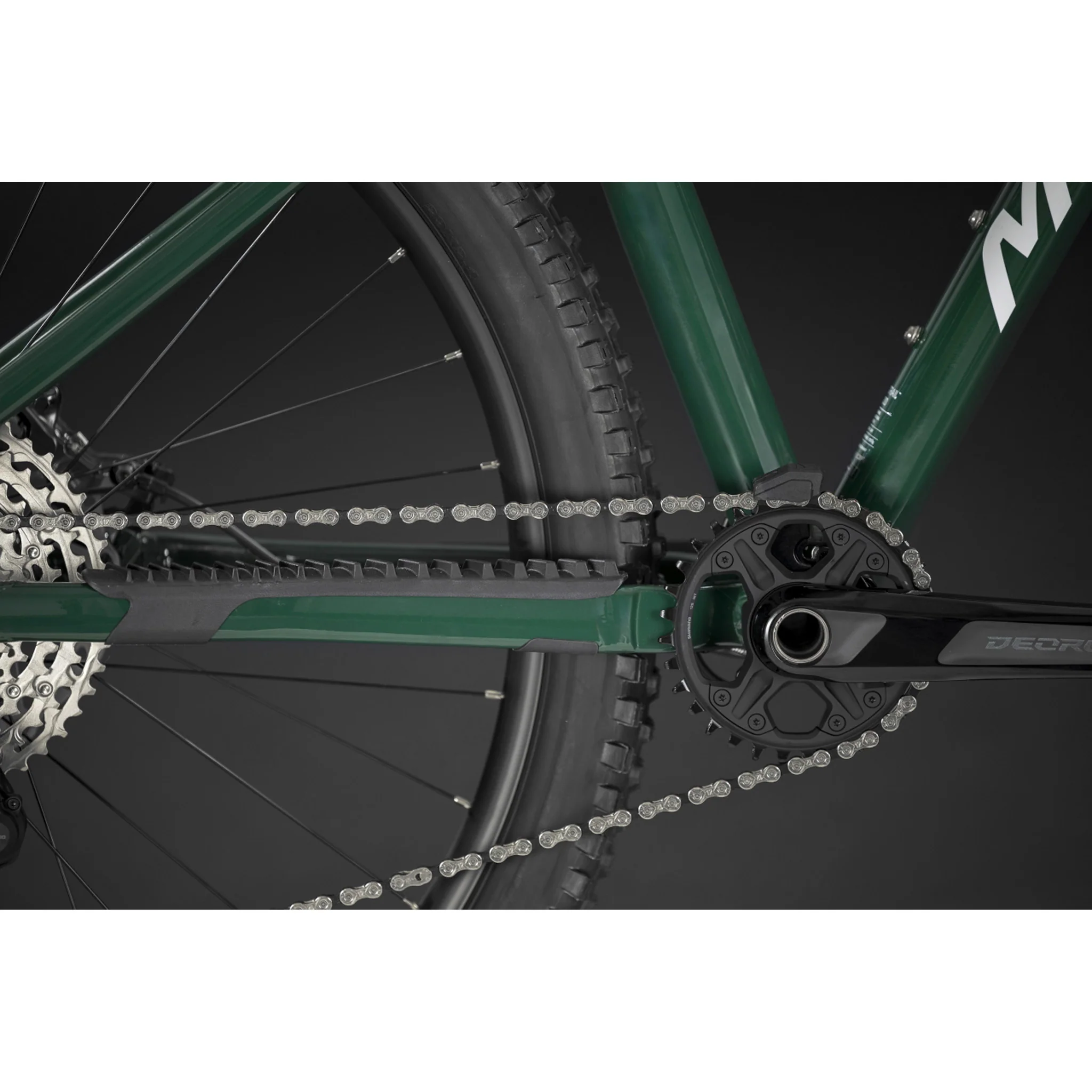 Merida Big.Trail 600 Hardtail Trail Bike Deep Forest Green/White - Image 12