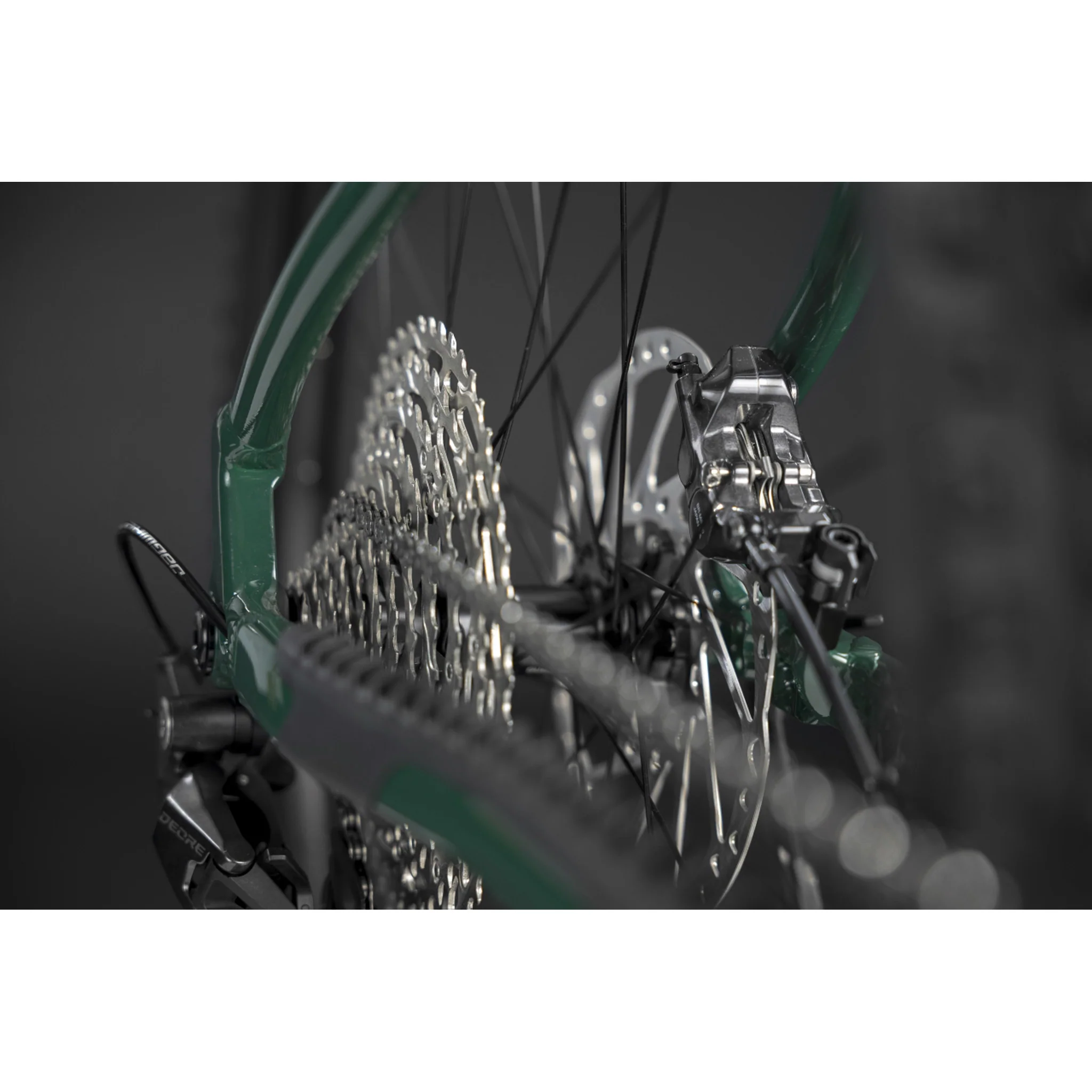 Merida Big.Trail 600 Hardtail Trail Bike Deep Forest Green/White - Image 14