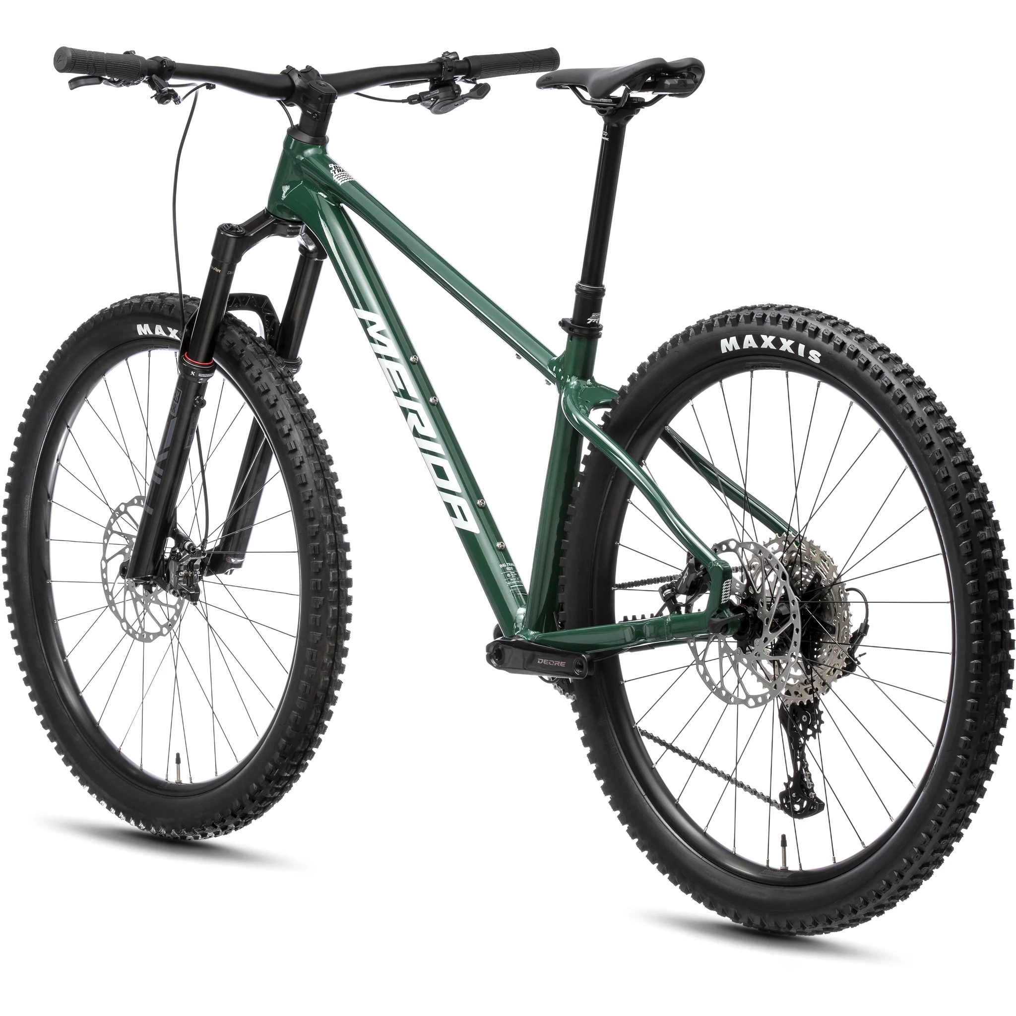 Merida Big.Trail 600 Hardtail Trail Bike Deep Forest Green/White - Image 6
