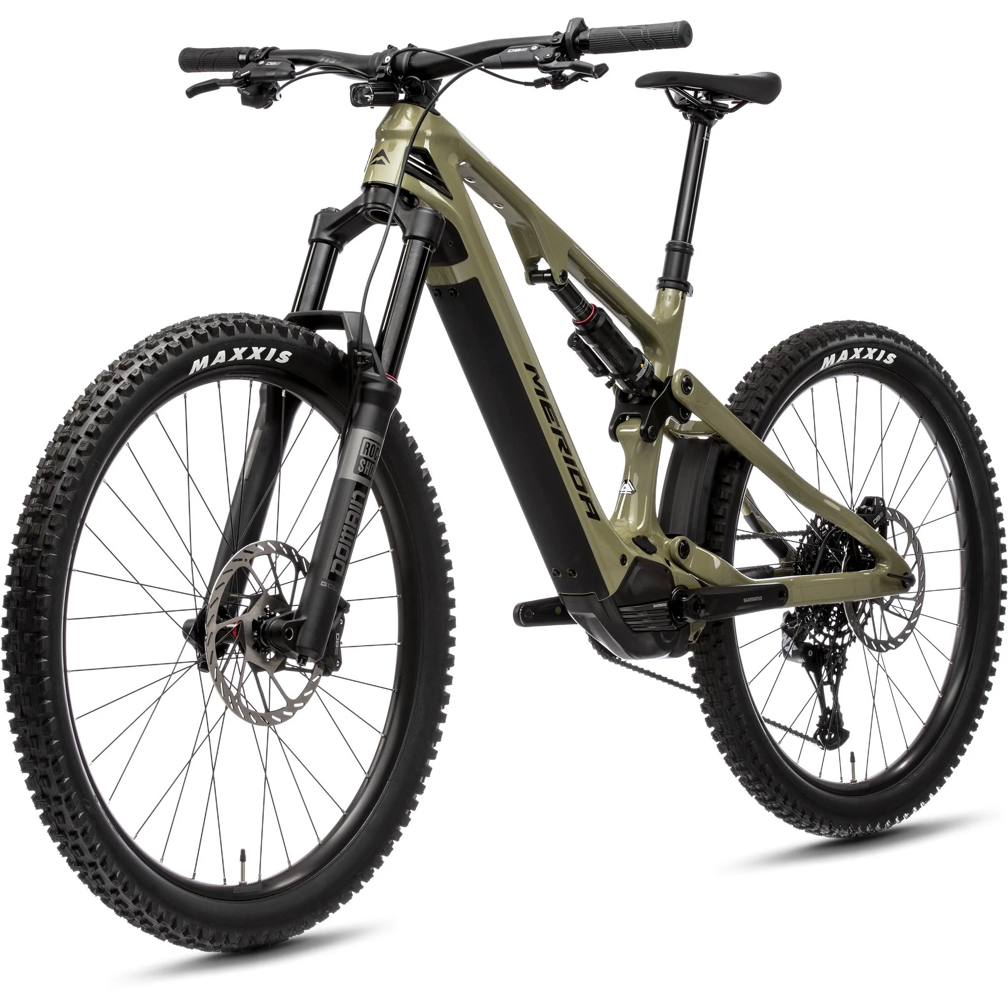 Merida eOne-Sixty 6000 Electric Enduro Bike 600Wh Battery Low Key Green/Black - Image 4