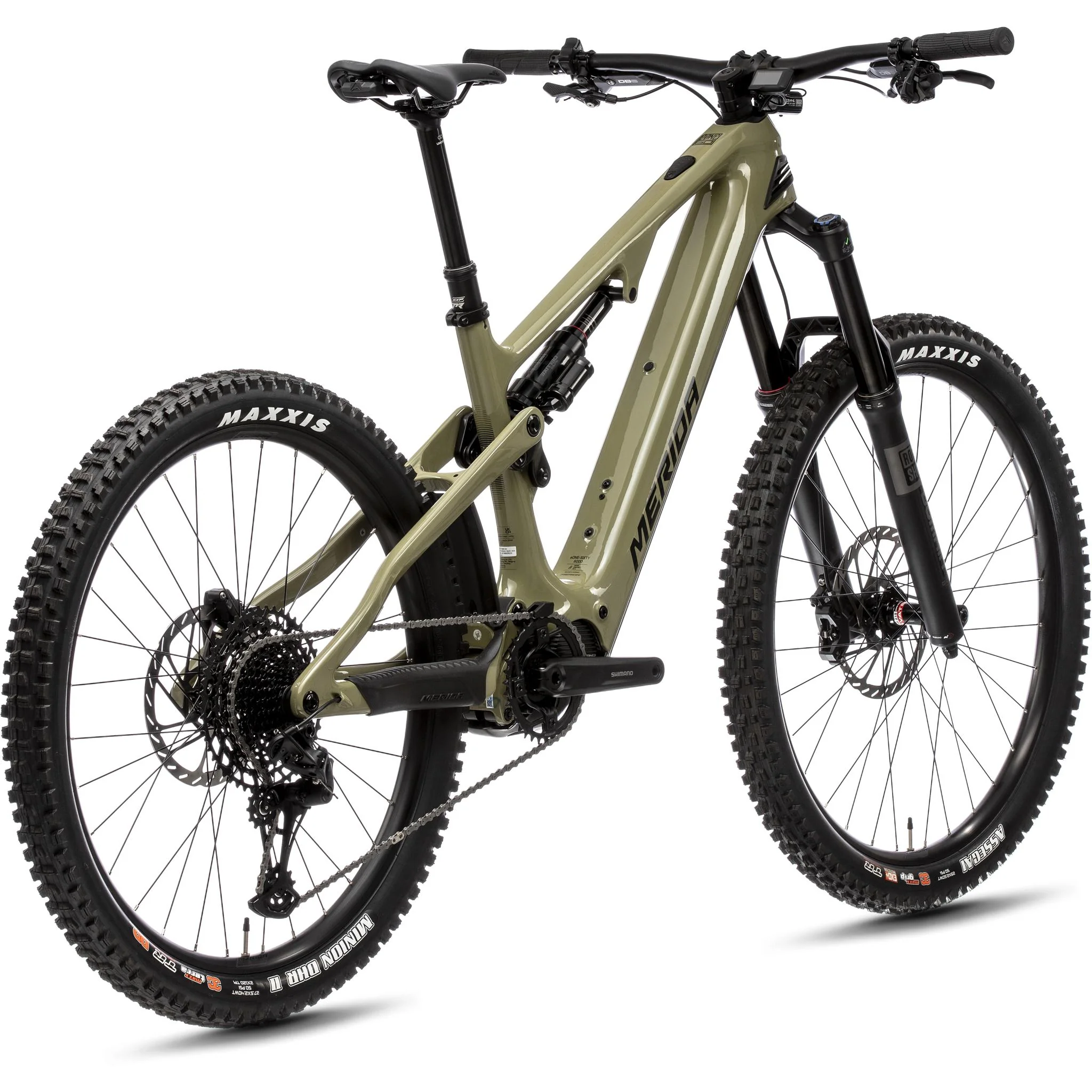 Merida eOne-Sixty 6000 Electric Enduro Bike 600Wh Battery Low Key Green/Black - Image 8