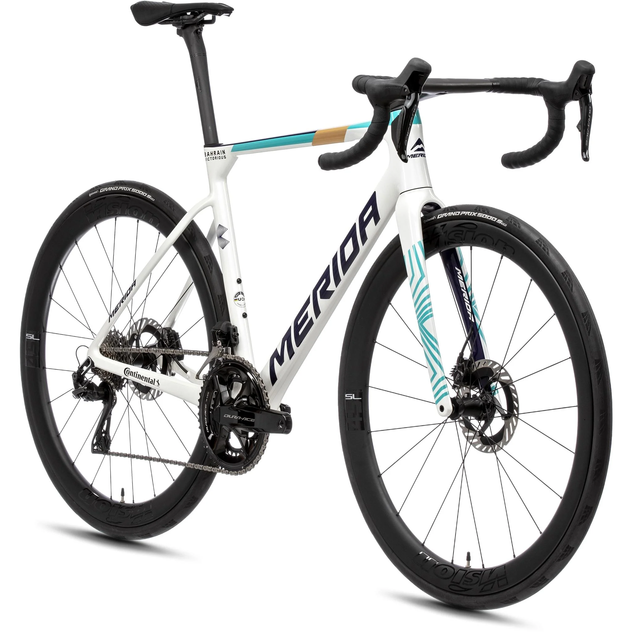 Merida Scultura Team Road Bike Teal/Pearl - Image 2