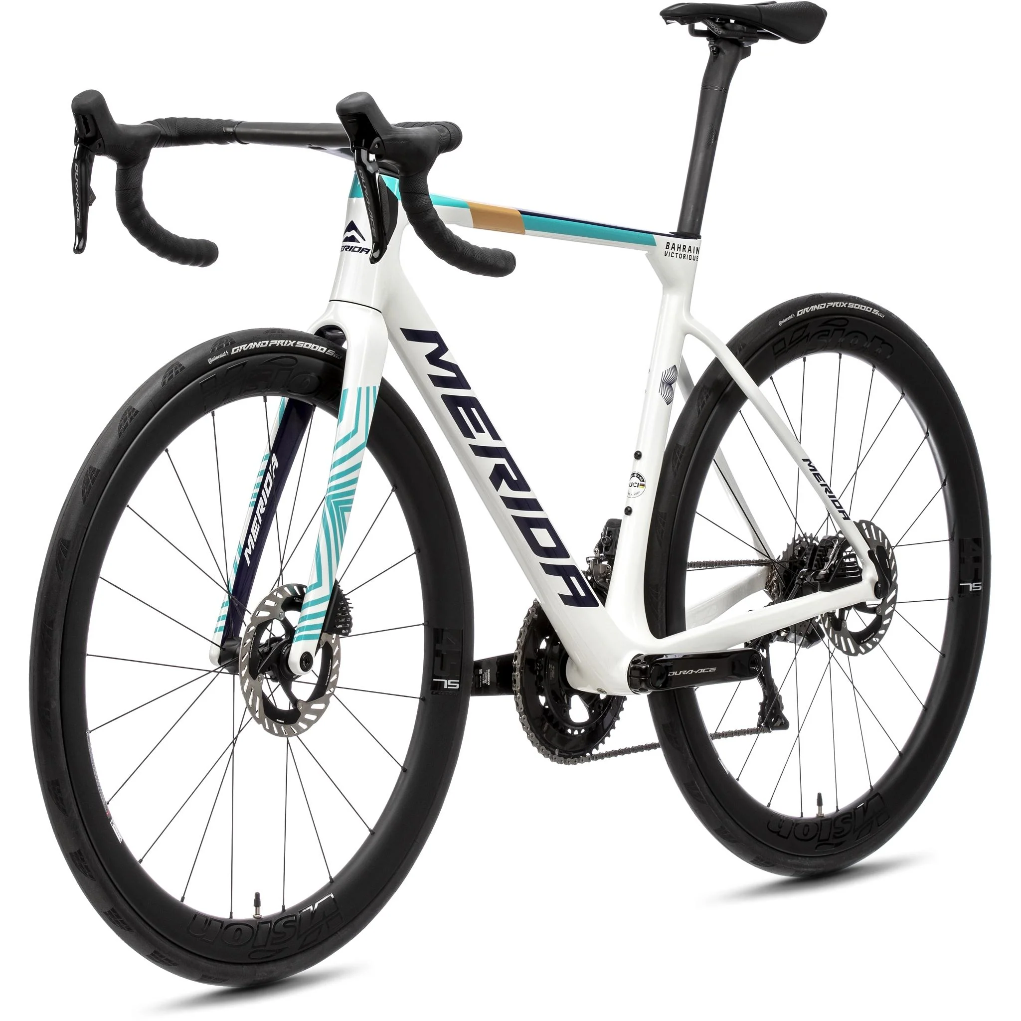 Merida Scultura Team Road Bike Teal/Pearl - Image 4