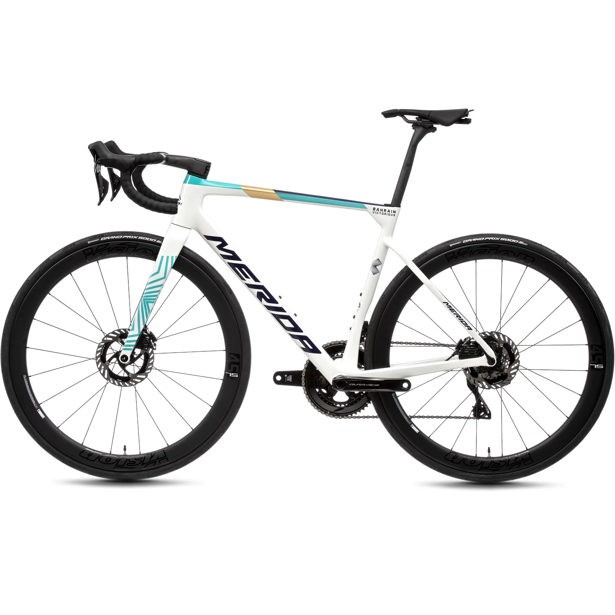 Merida Scultura Team Road Bike Teal/Pearl - Image 5