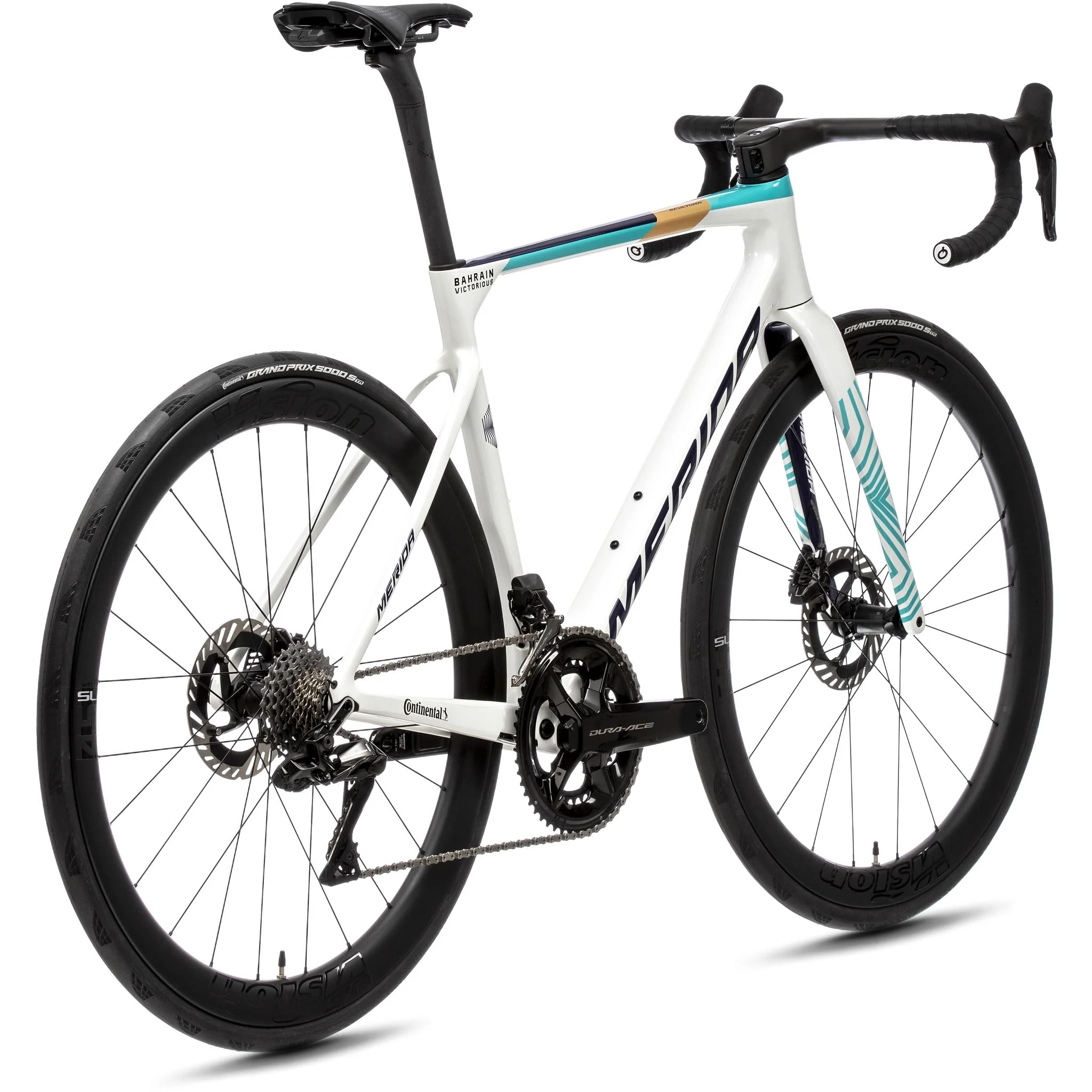 Merida Scultura Team Road Bike Teal/Pearl - Image 8