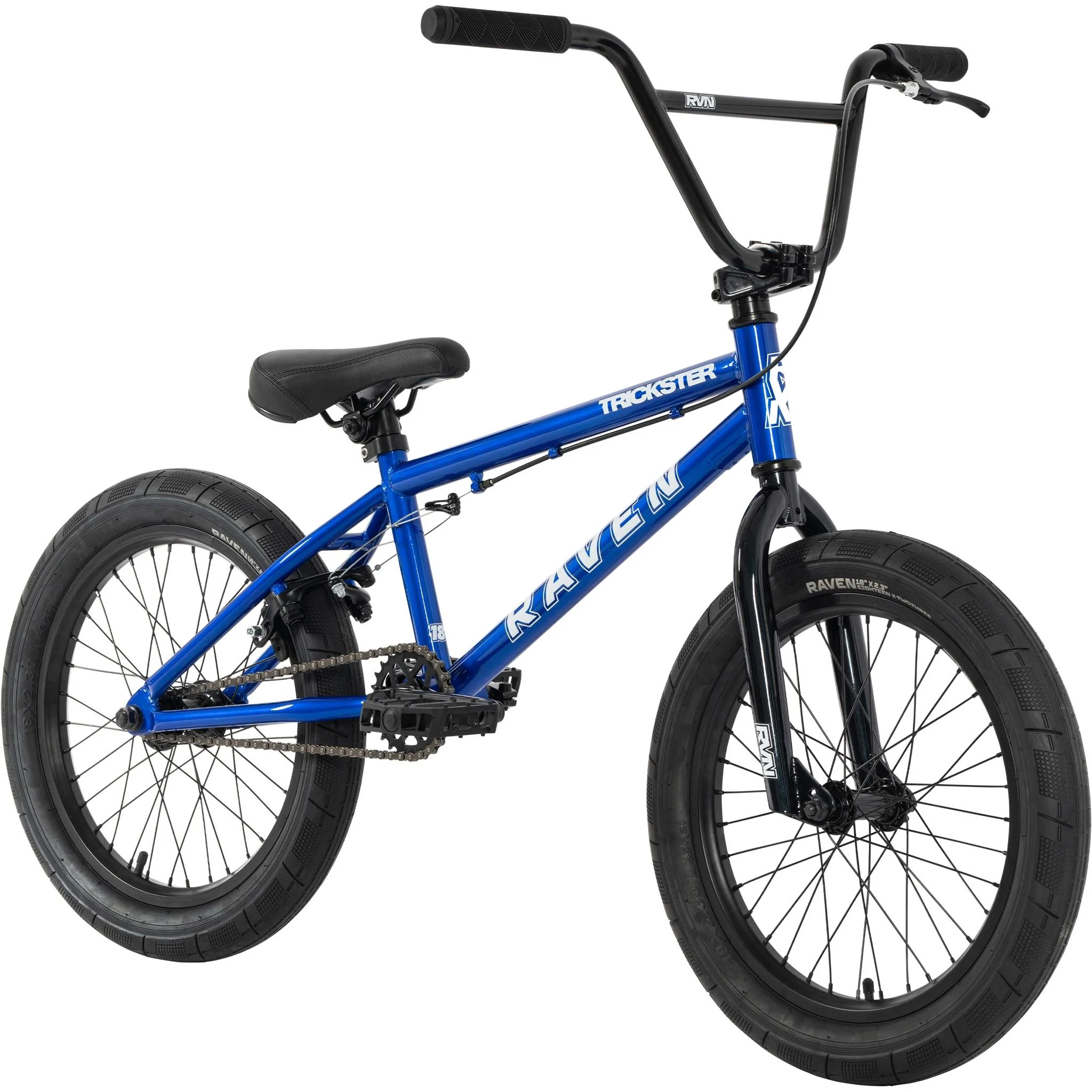 Raven Trickster 18" BMX Bike Gloss Blue - Image 2