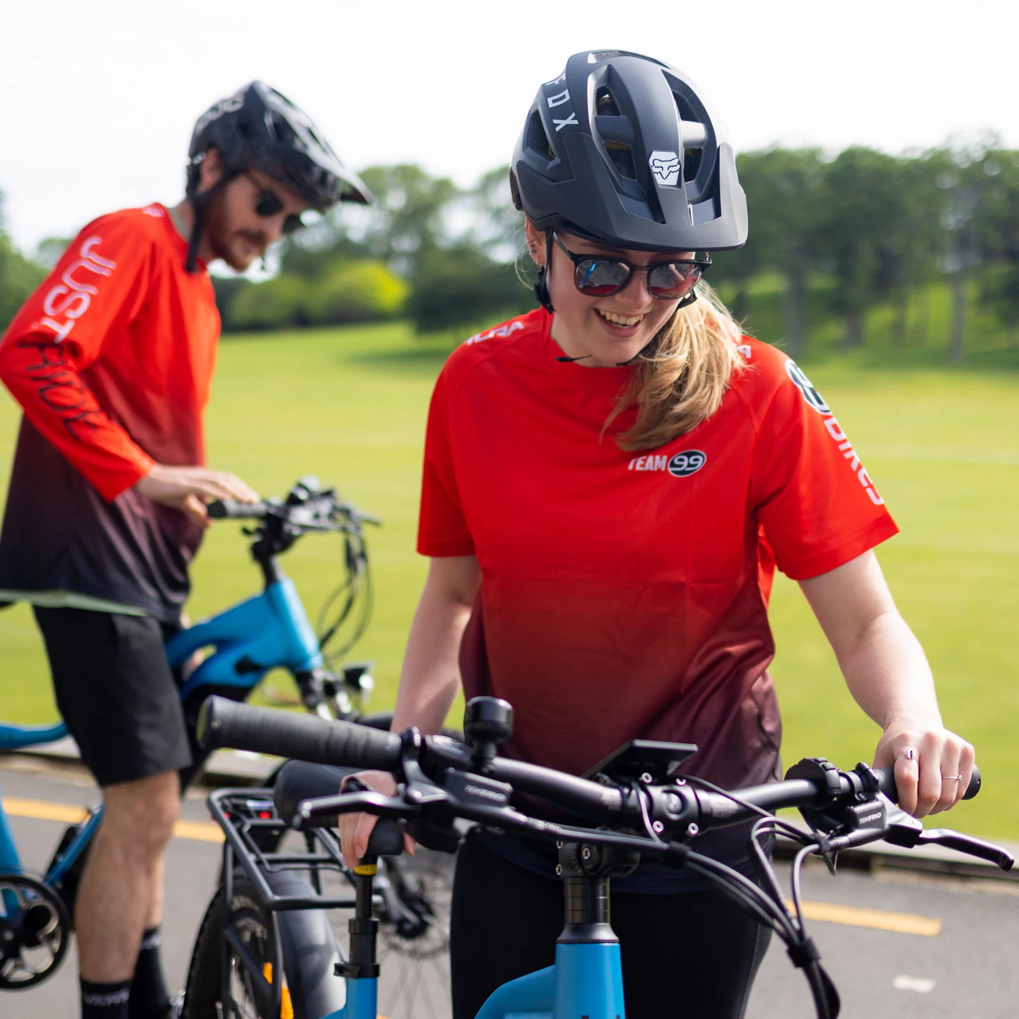 99 Bikes Team MTB Jersey Short Sleeve Red/Black - Image 4