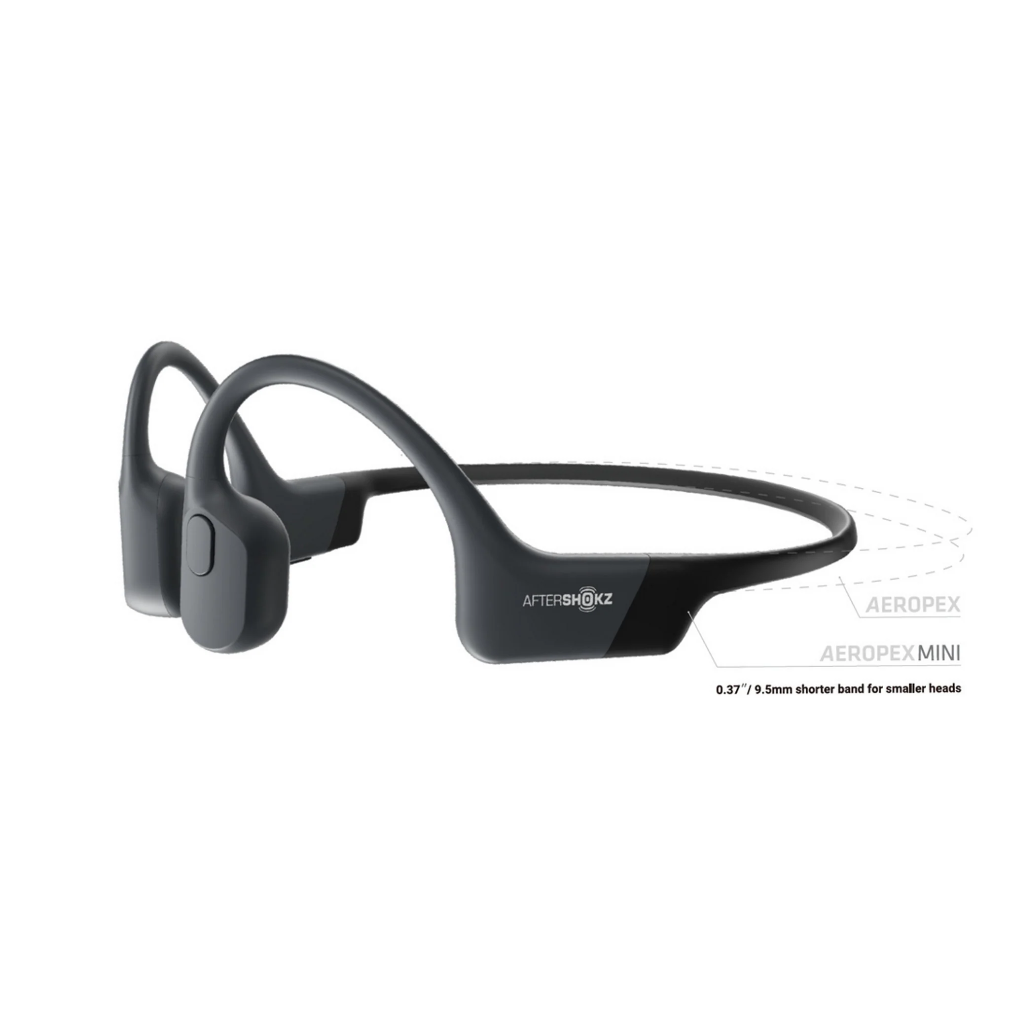 Aftershokz AEROPEX MINI Wireless Bluetooth Headphones Cosmic Black - Image 4