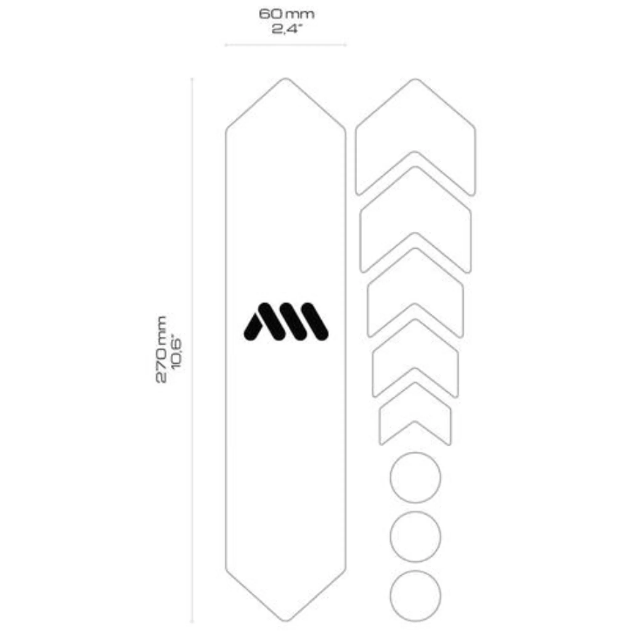 Ams Frame Guard E-Bike Clear/Silver - Image 4