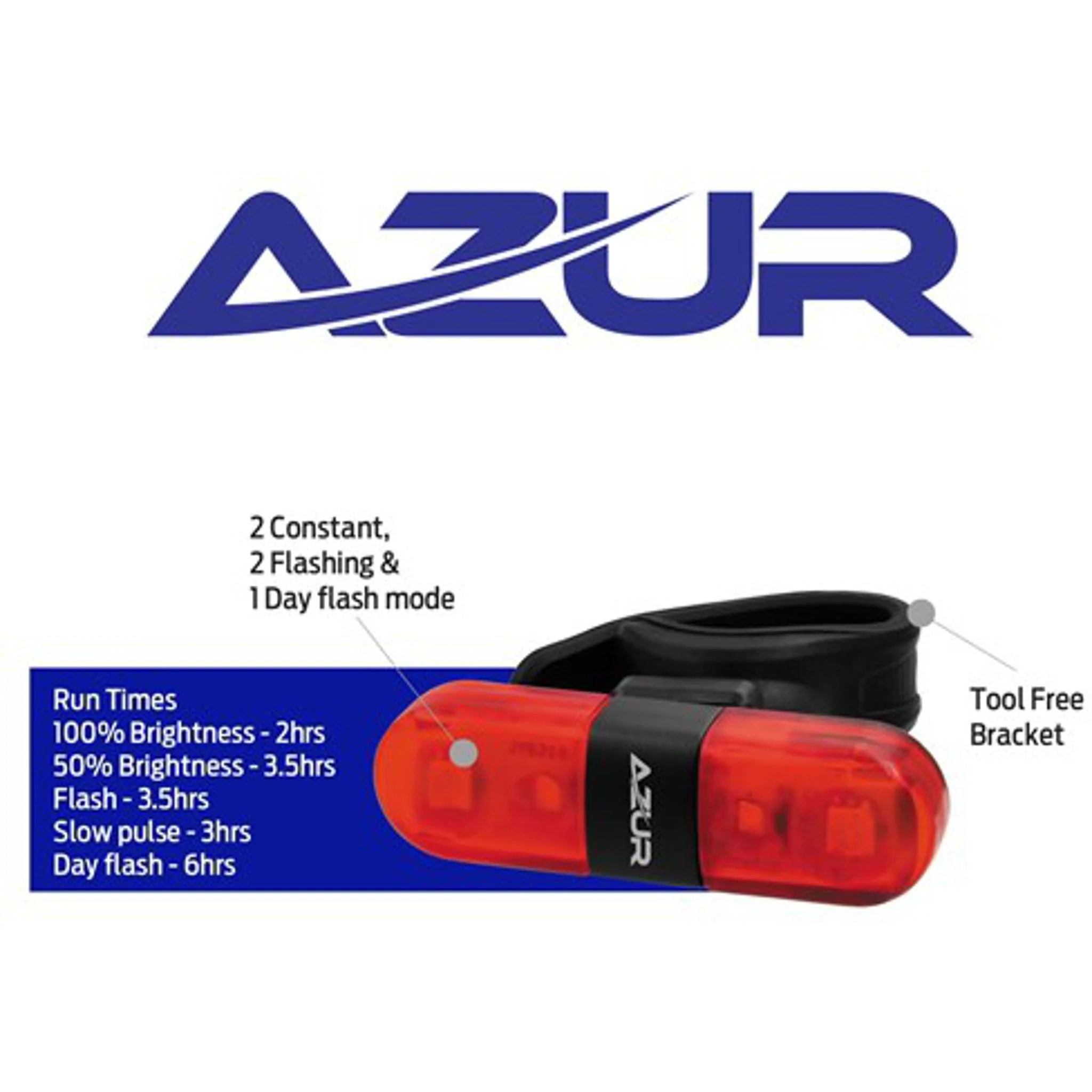 Azur Nano 40 Lumens USB Rear Light - Image 2
