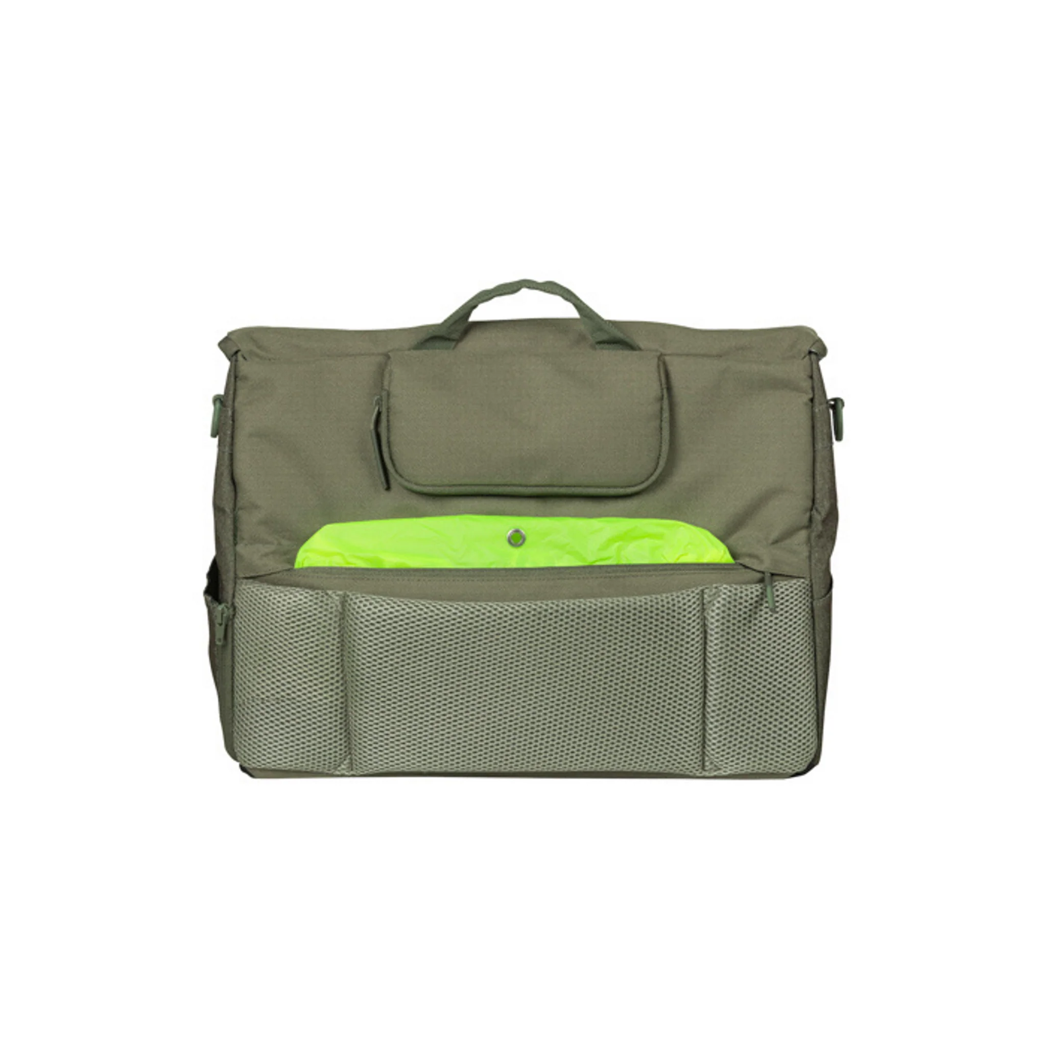 Basil B-Safe Commuter Office Bag With Nordlicht Light Olive Green (Includes Rain Cover) - Image 5
