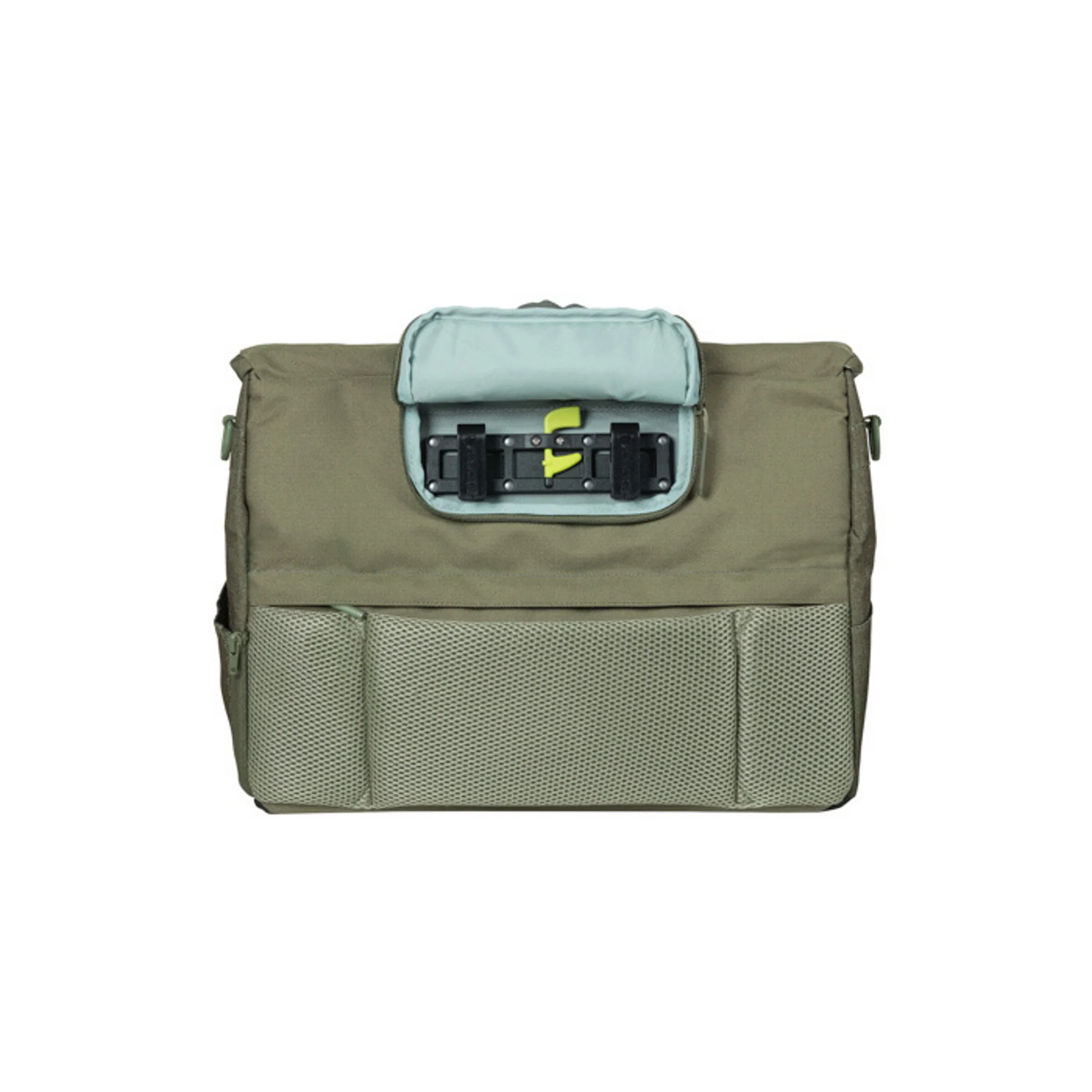 Basil B-Safe Commuter Office Bag With Nordlicht Light Olive Green (Includes Rain Cover) - Image 7