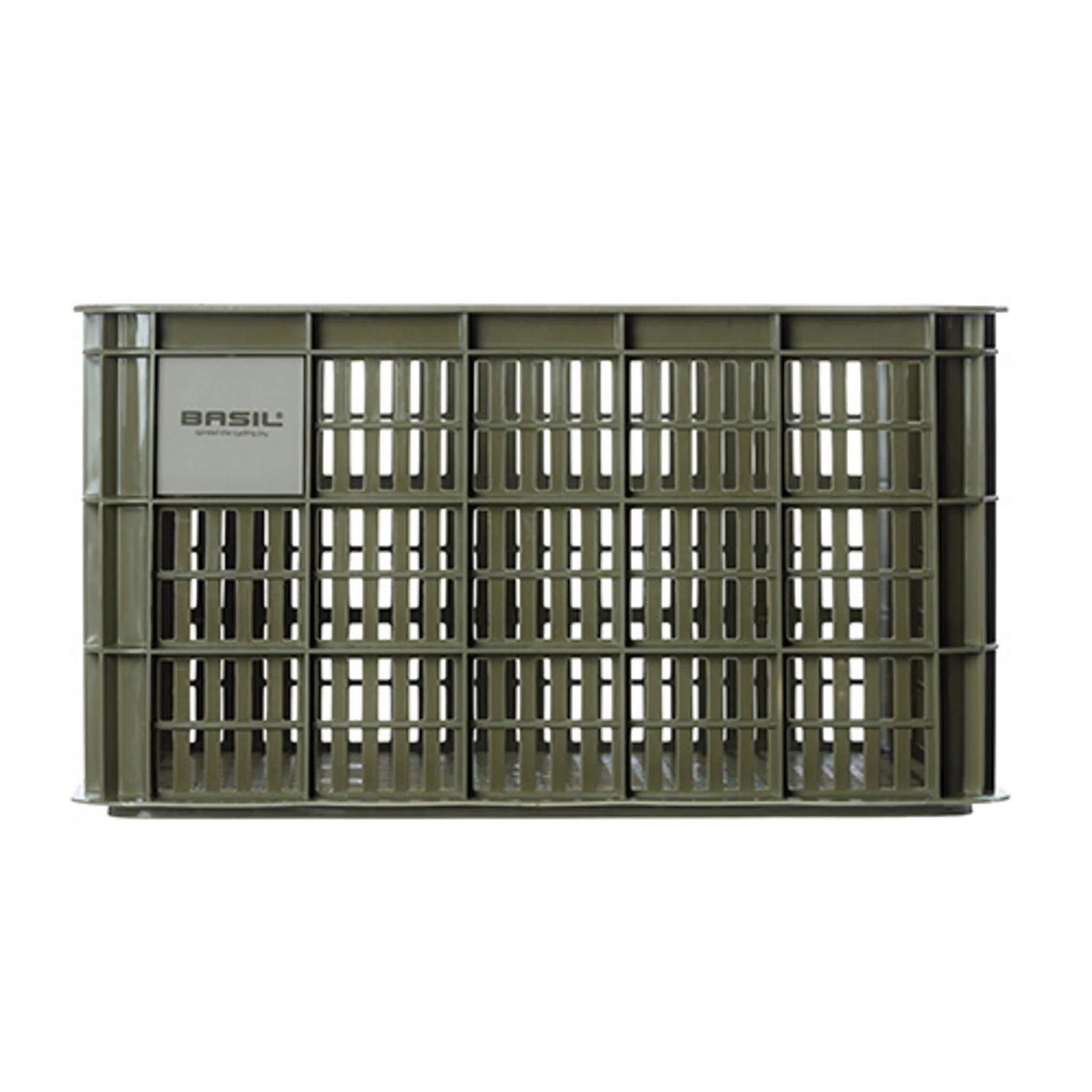 Basil Bicycle Crate Large 40L Recycled Synthetic Moss Green - Image 2