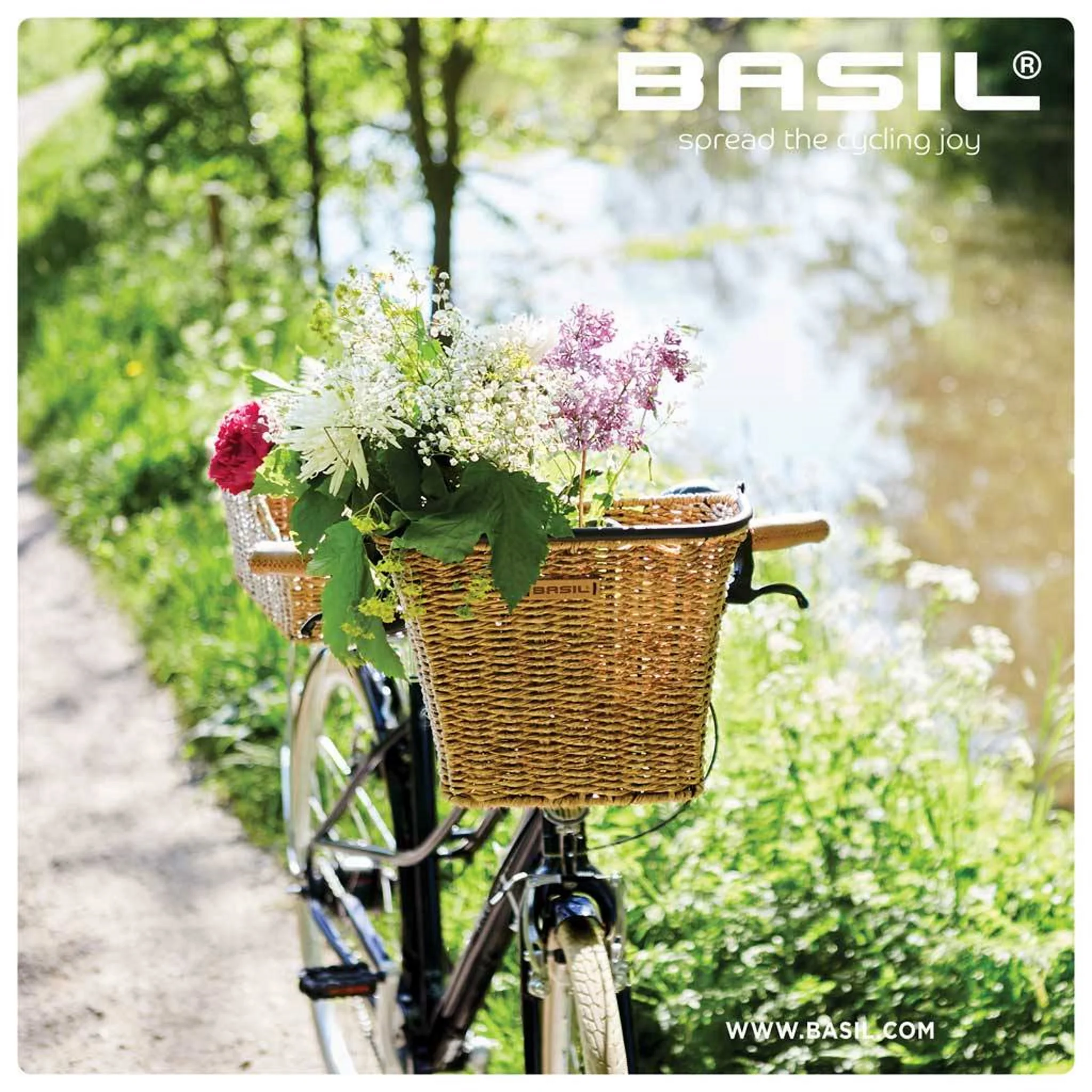 Basil Bremen Rattan Look FM Front Basket Seagrass (Only for Fixed Mount Systems) - Image 2