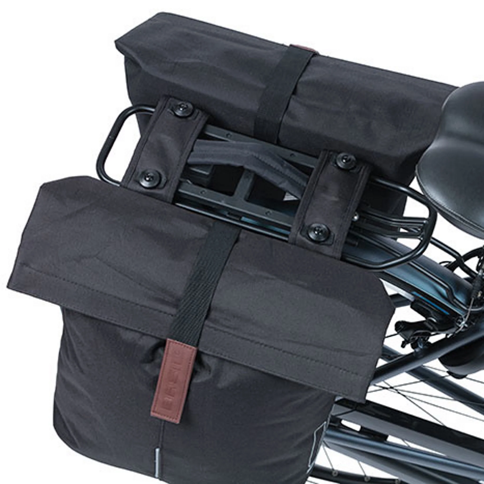 Basil City Double Bag Mik Black - Image 3