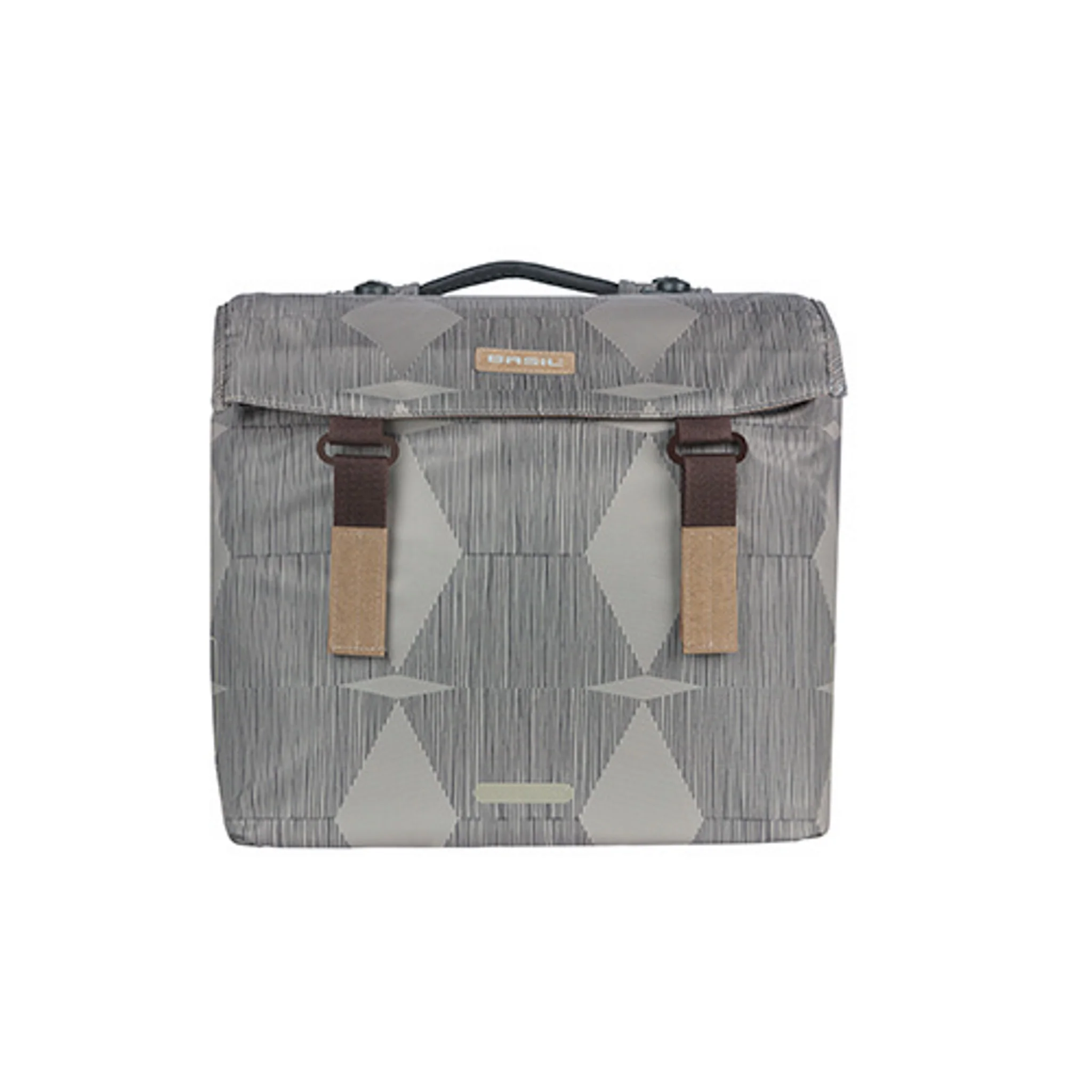 Basil Elegance Double Pannier with MIK Adapter Plate 40-49L Chateau Taupe - Image 3