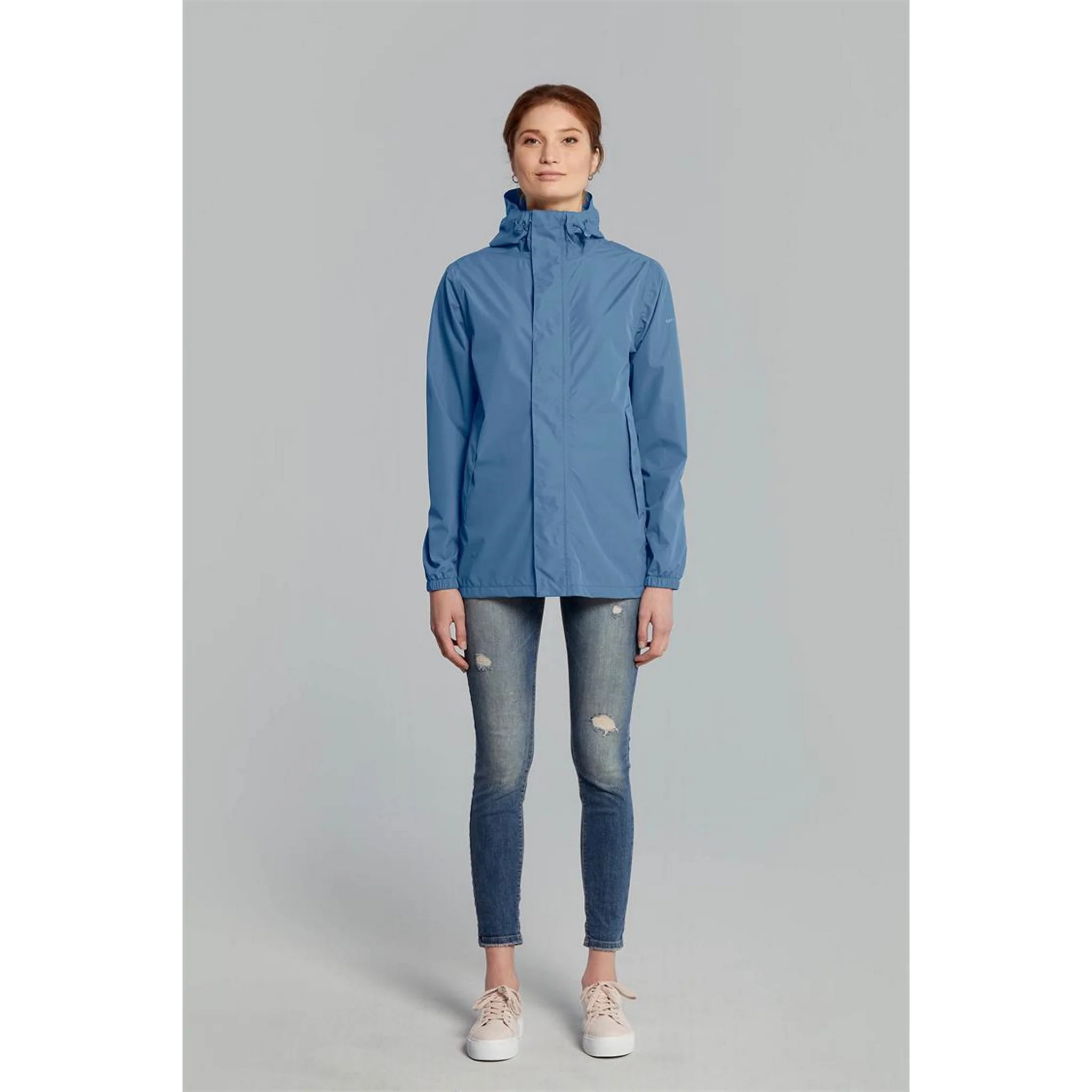 Basil Hoga Unisex Bicycle Rain Jacket Horizon Blue - Image 4