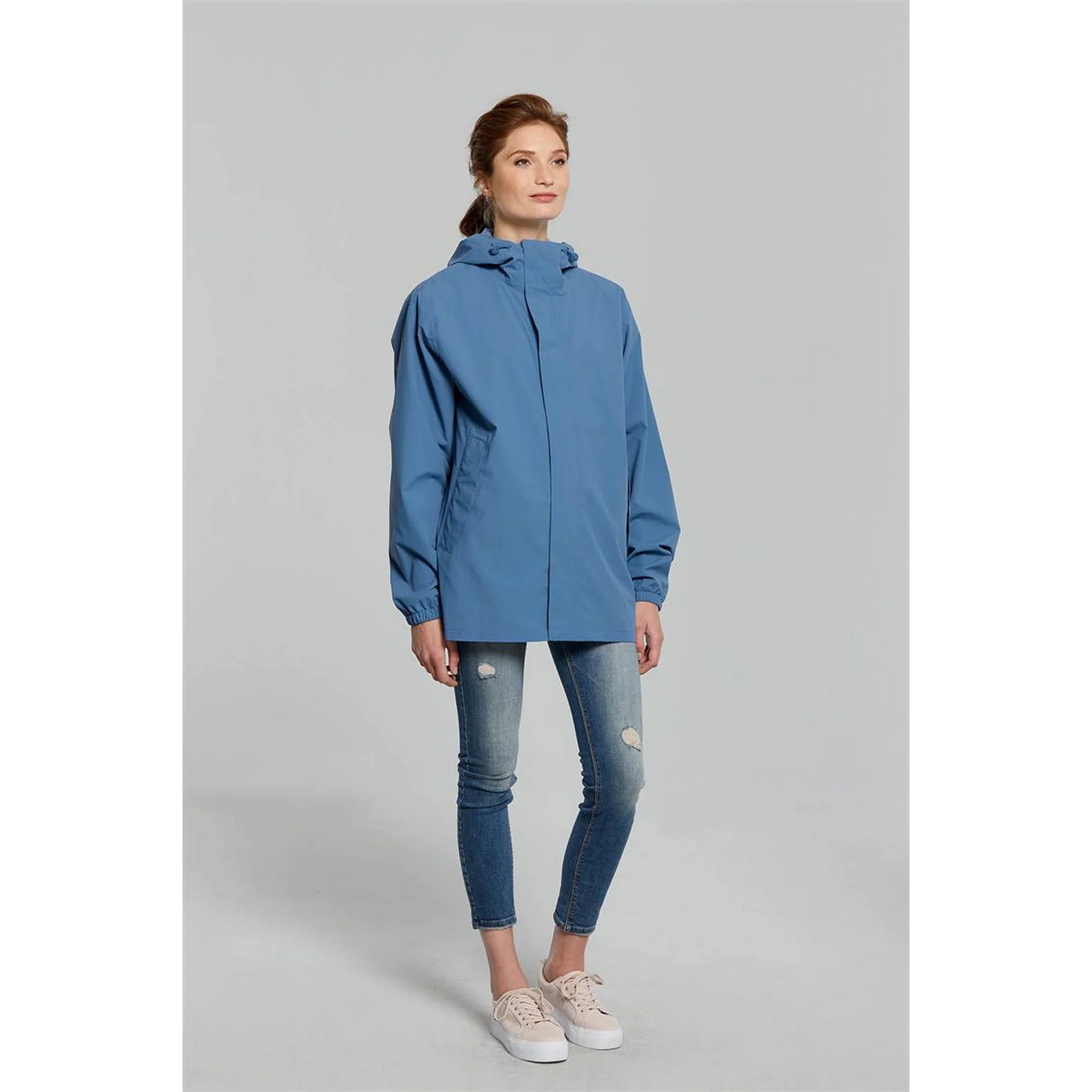 Basil Hoga Unisex Bicycle Rain Jacket Horizon Blue - Image 8