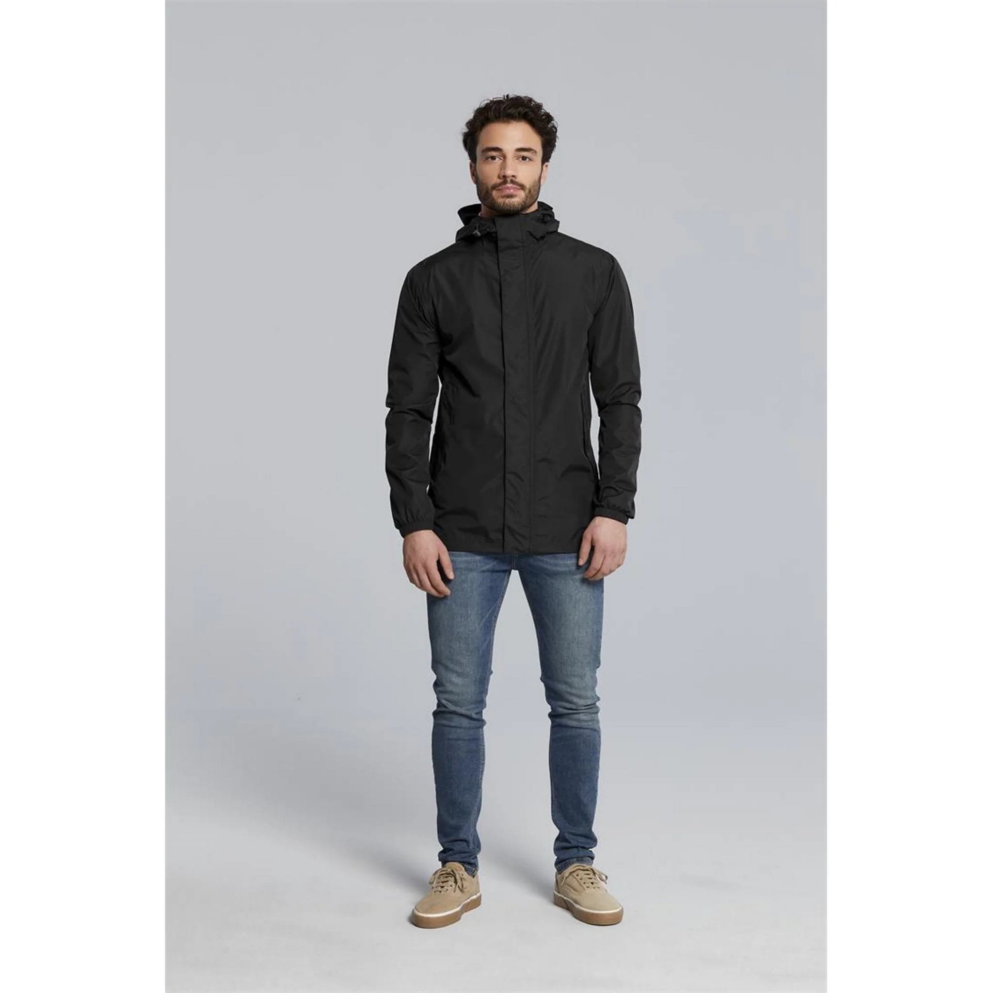 Basil Hoga Unisex Bicycle Rain Jacket Jet Black - Image 4