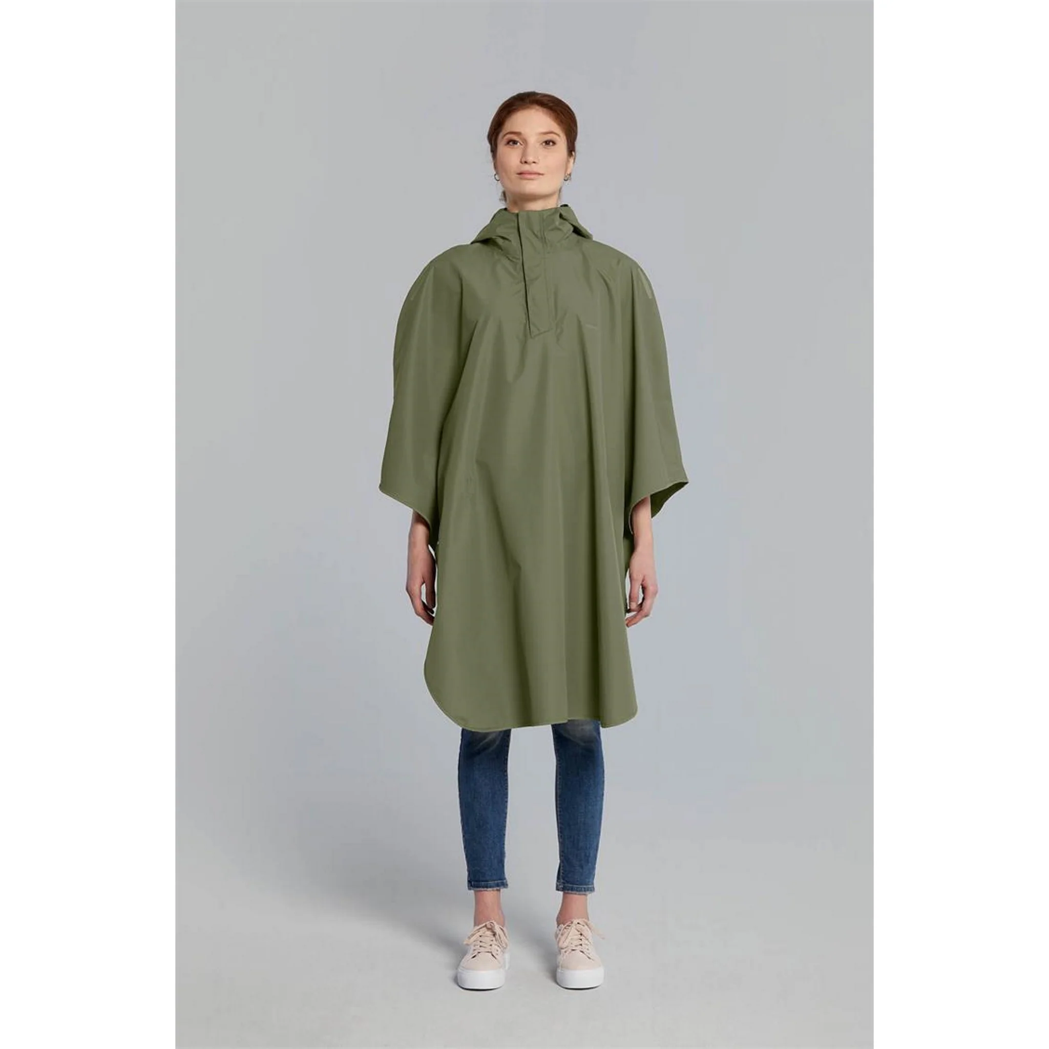 Basil Hoga Unisex Bicycle Rain Poncho Jet Black One Size - Image 4