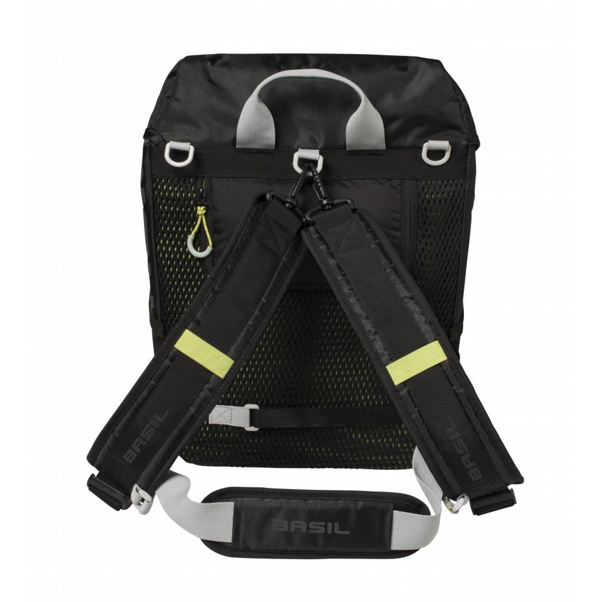 Basil Miles Daypack Bicycle Bag 17L Black Lime - Image 5
