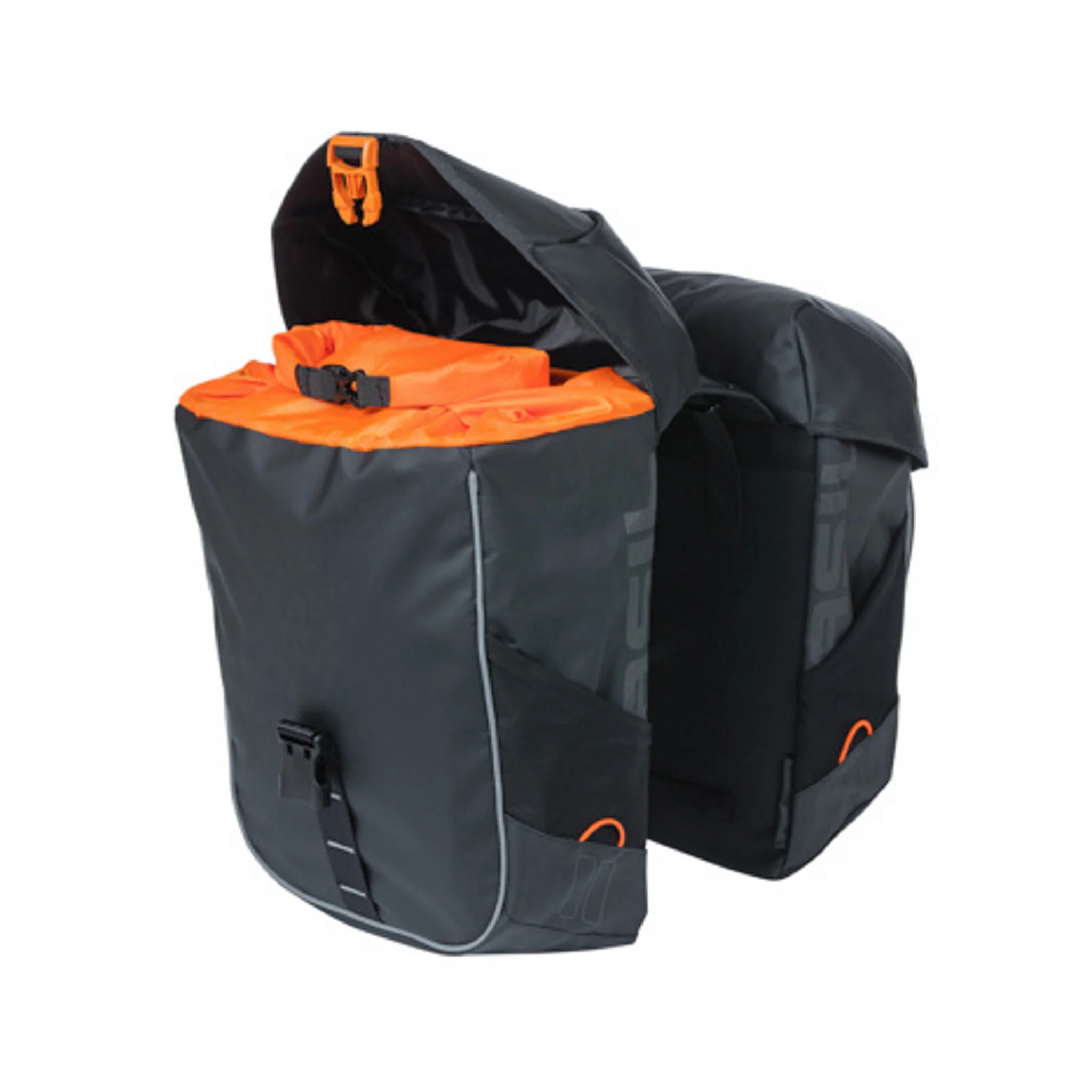 Basil Miles Tarpaulin Double Bag 34L Black Orange - Image 3