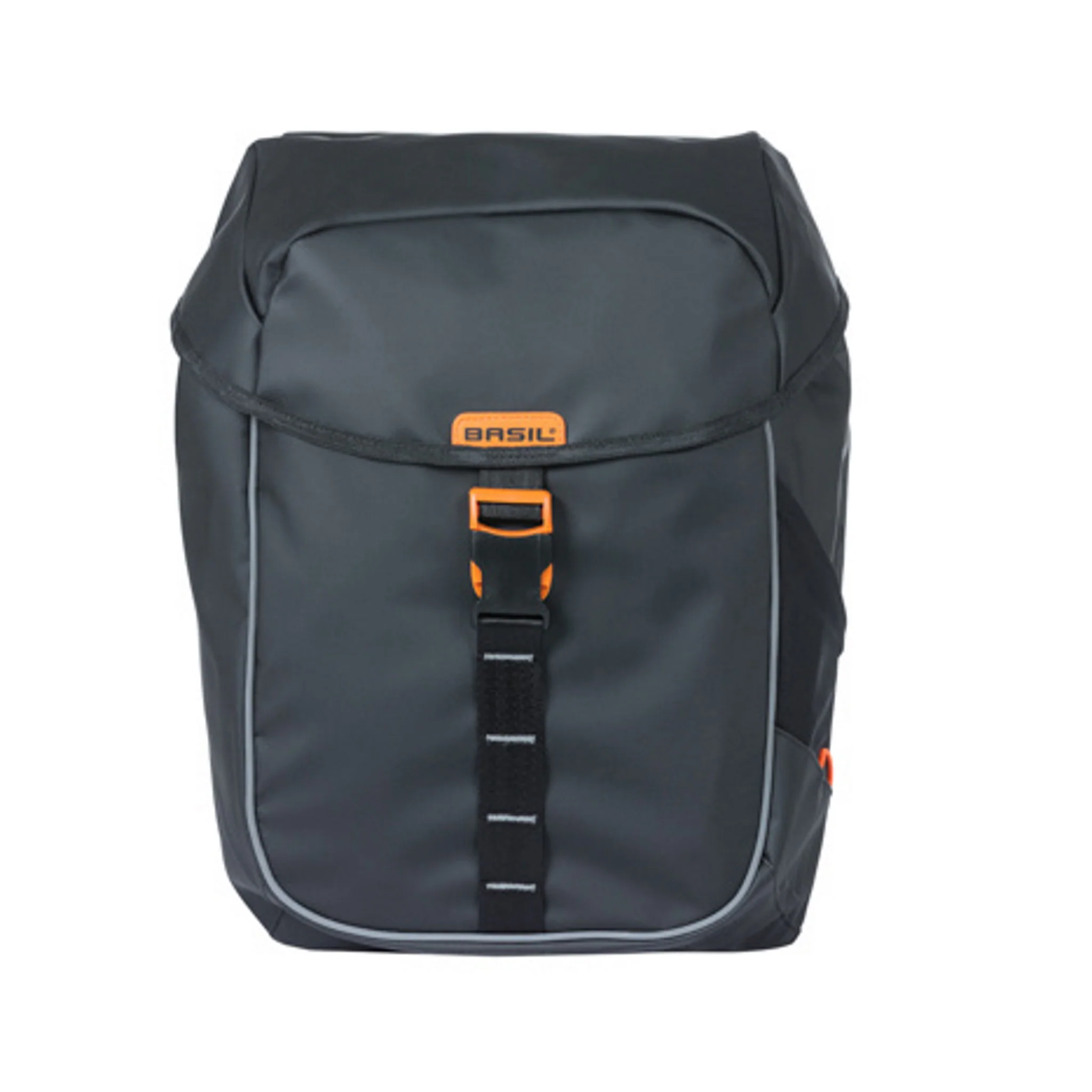 Basil Miles Tarpaulin Double Bag 34L Black Orange - Image 5
