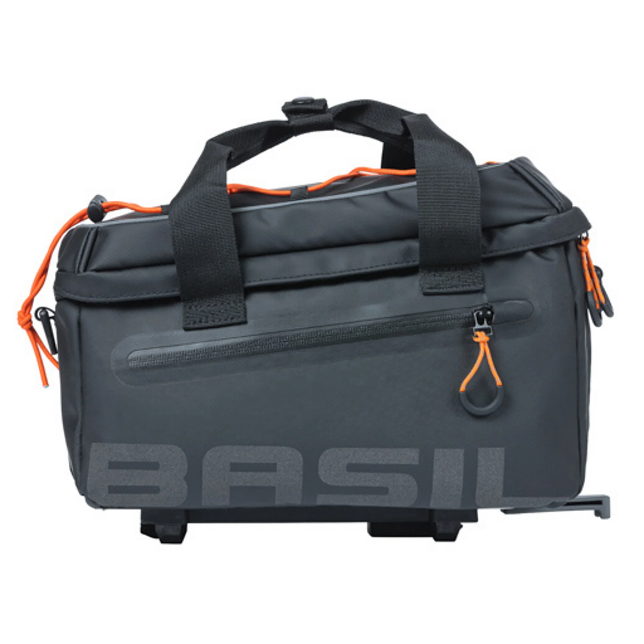 Basil Miles Tarpaulin Trunkbag MIK 7L Black Orange - Image 2