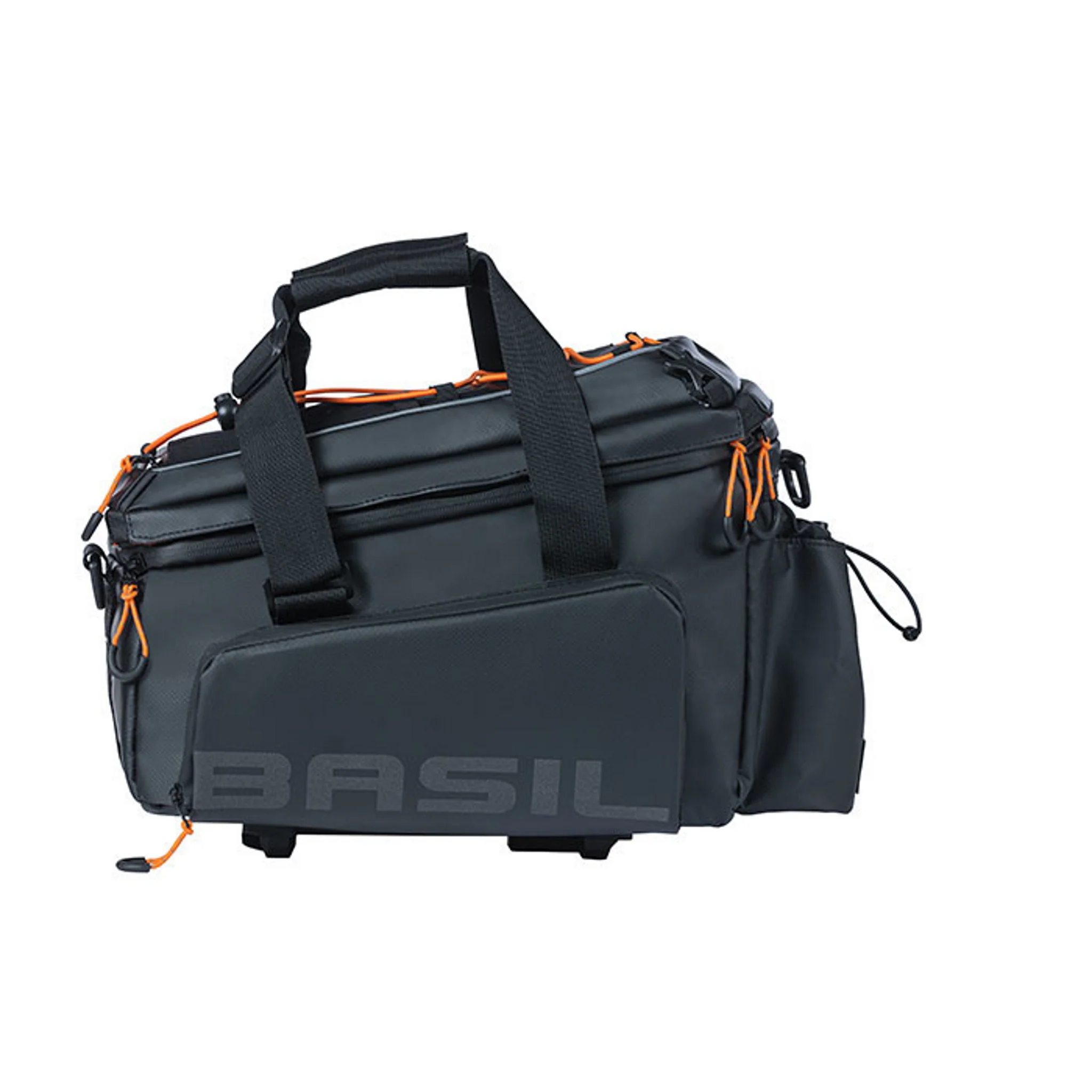 Basil Miles Tarpaulin Trunkbag XL Pro MIK 9-36L Black Orange - Image 2