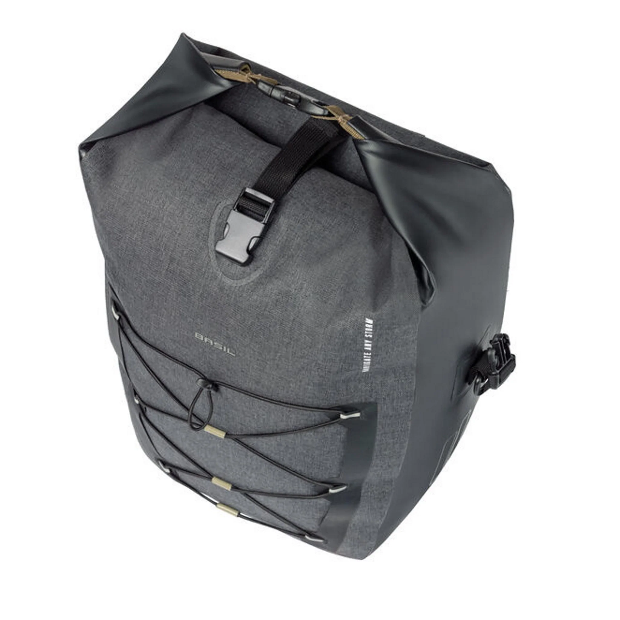 Basil Navigator Storm Large Waterproof Bag MIK Side 25-31L Black - Image 3