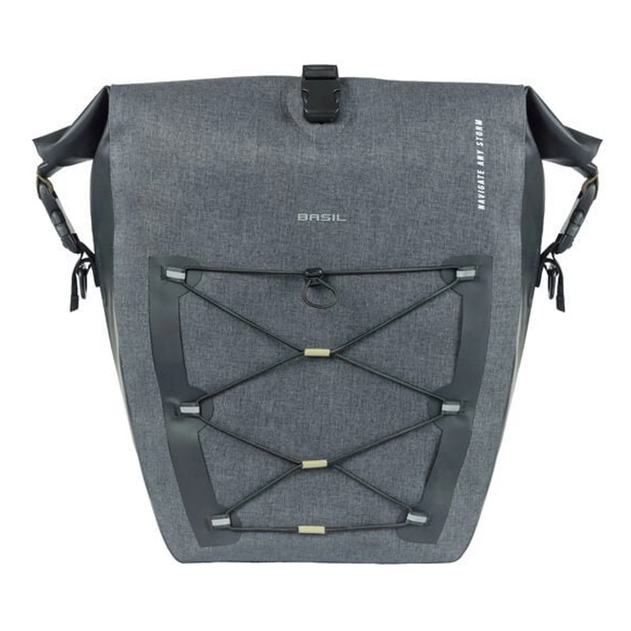 Basil Navigator Storm Large Waterproof Bag MIK Side 25-31L Black - Image 5