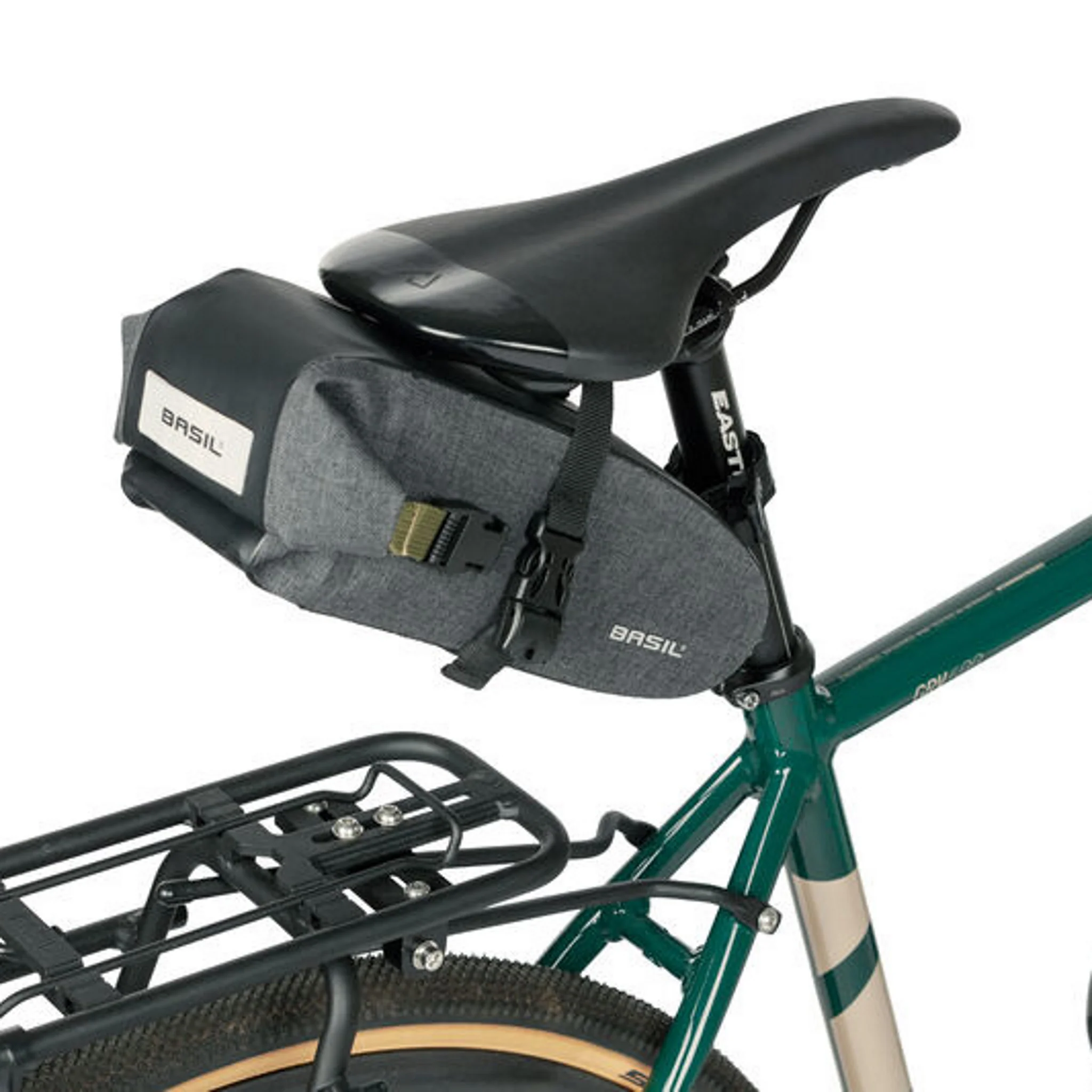 Basil Navigator Storm Waterproof Saddle Bag Medium 1.5L Black - Image 2