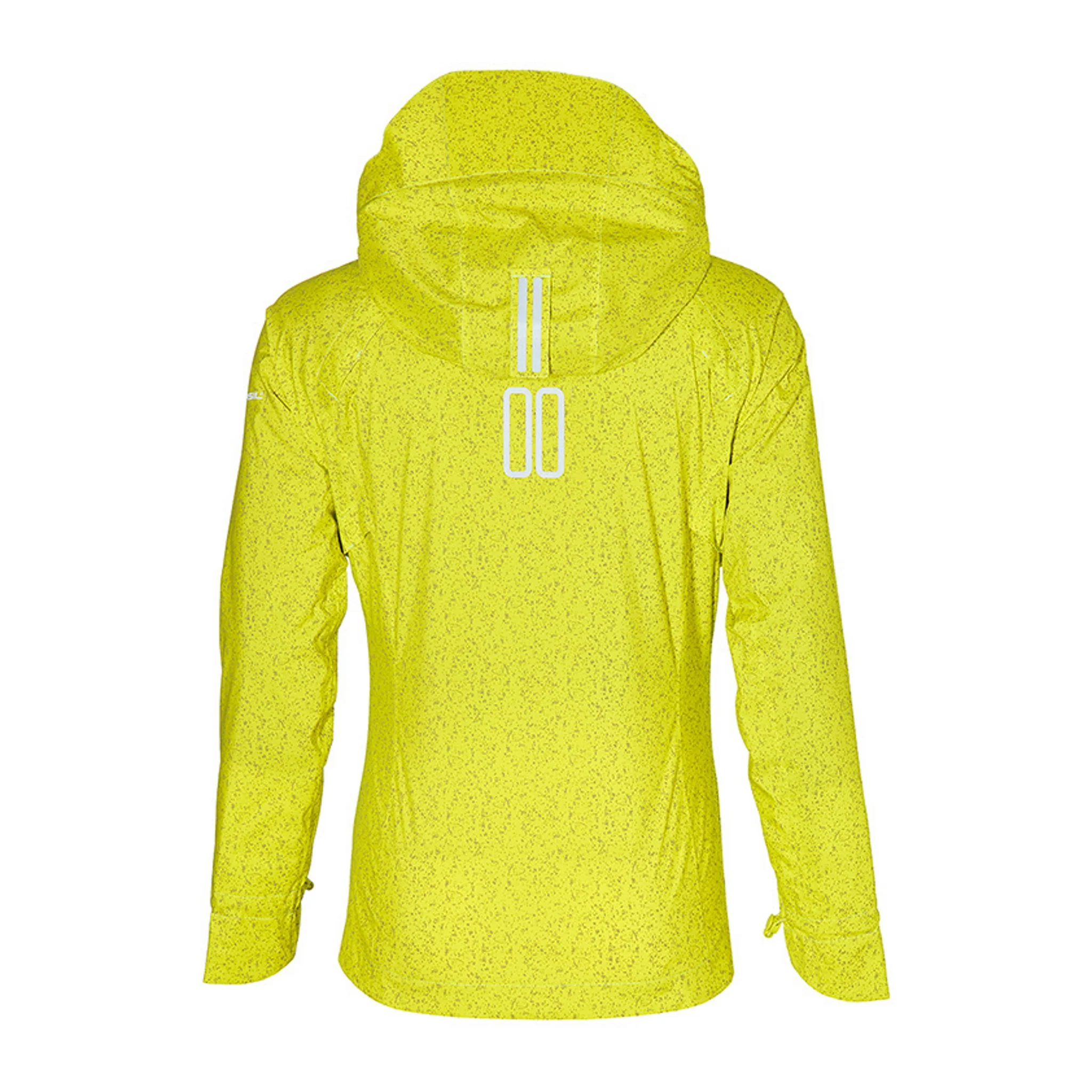 Basil Skane Women's Hi-Vis Bicycle Rain Jacket Neon Yellow Full Reflective - Image 2