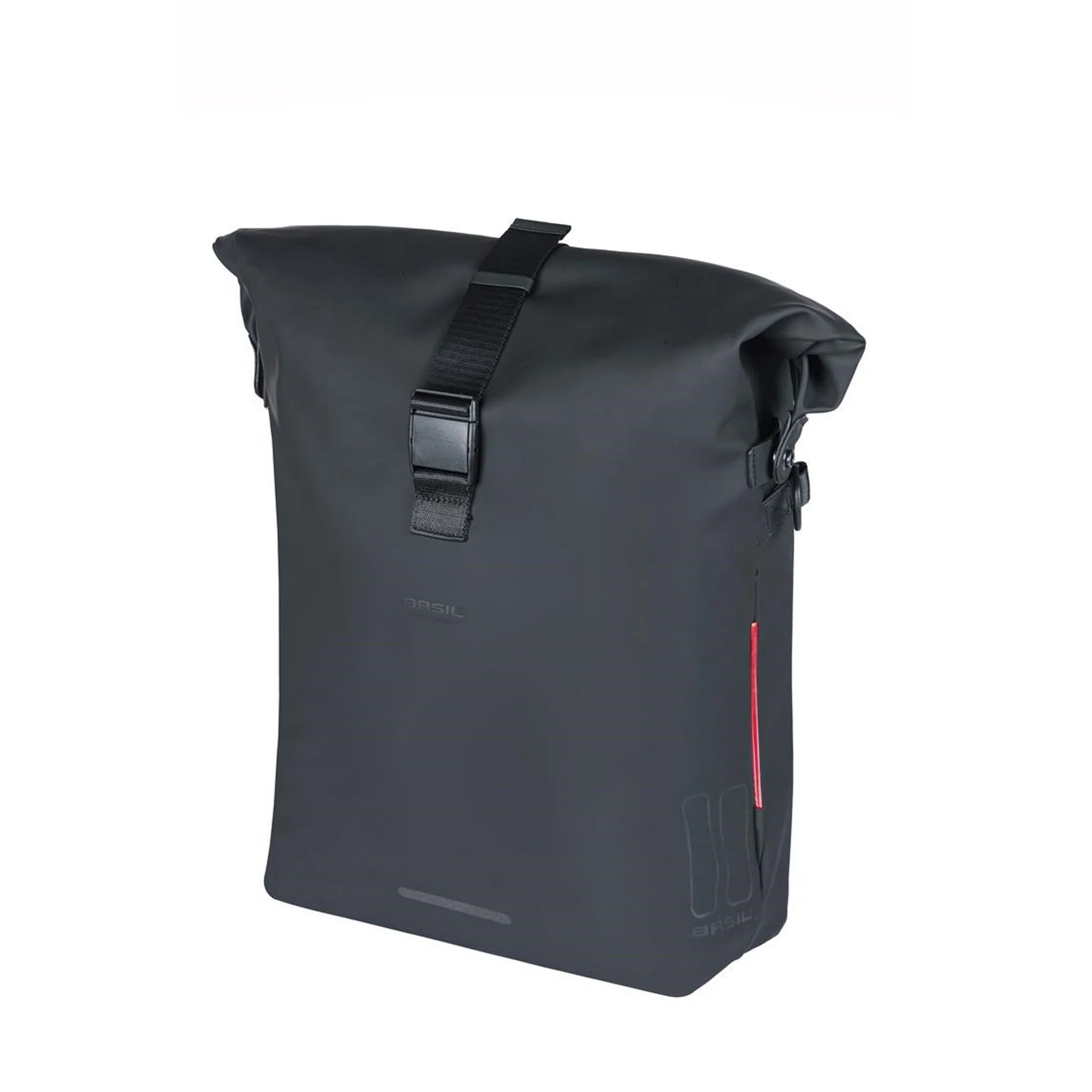 Basil Soho MIK Side Bicycle Bag/Backpack 17L with LED Light Black - Image 6