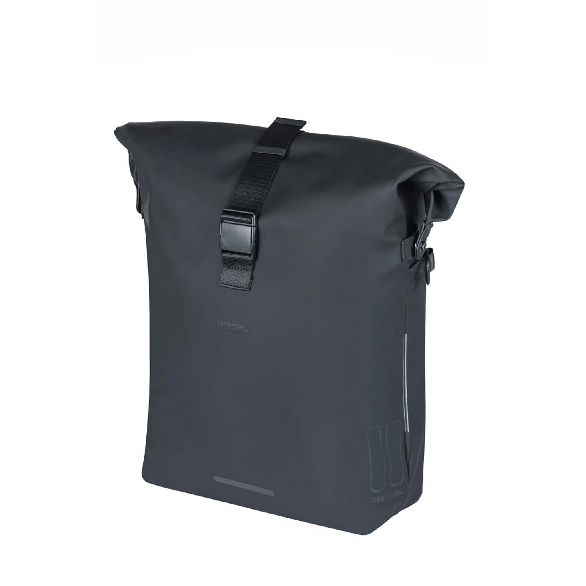 Basil Soho MIK Side Bicycle Bag/Backpack 17L with LED Light Black - Image 7