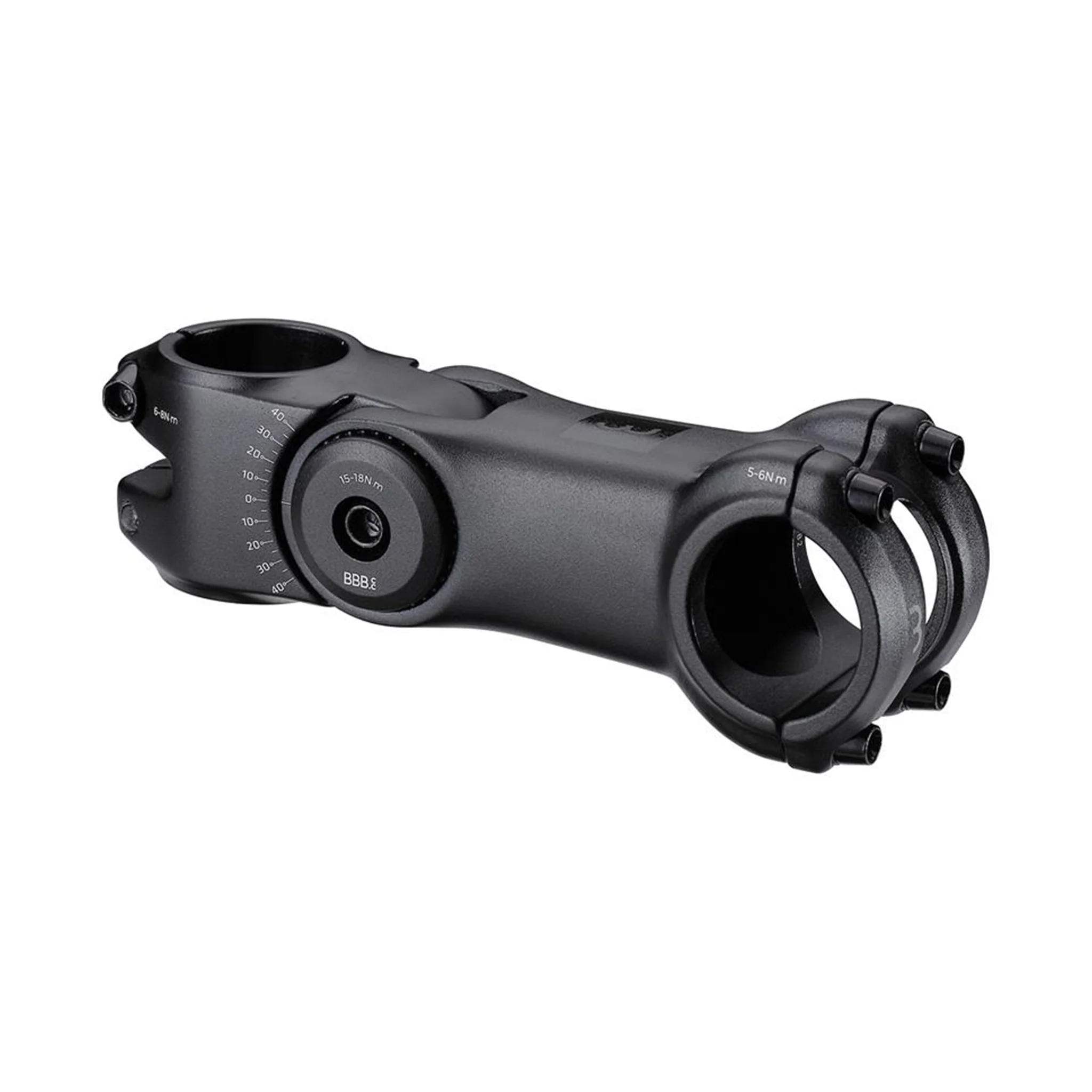 BBB 'HIGHSIX OS' STEM 130mm 31.8 +40/-30D ADJUSTABLE BLACK ALLOY