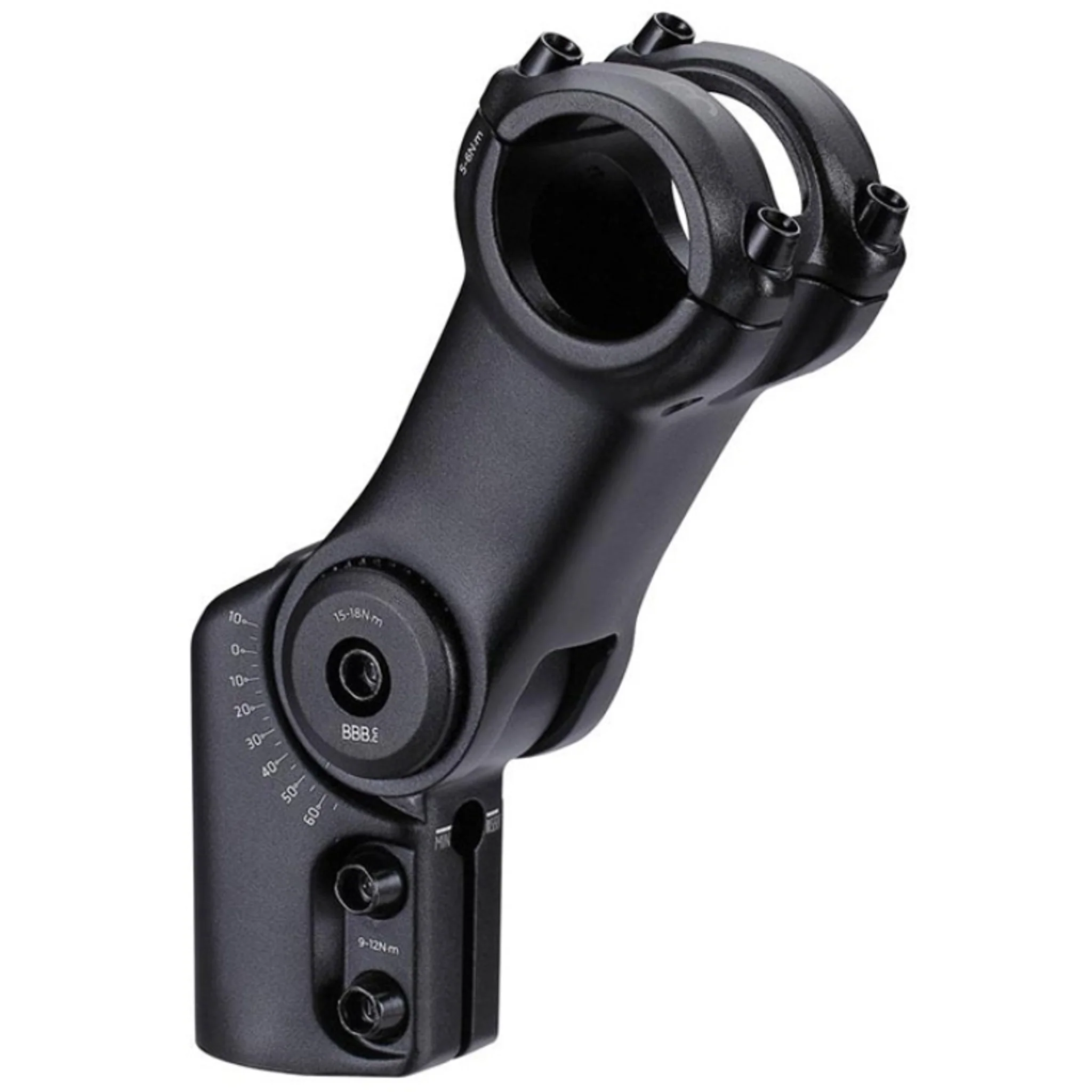 BBB Highfix Os Stem 80mm 31.8 +60/-10D Adjustable (Fits 28.6mm Steerer) - Image 3
