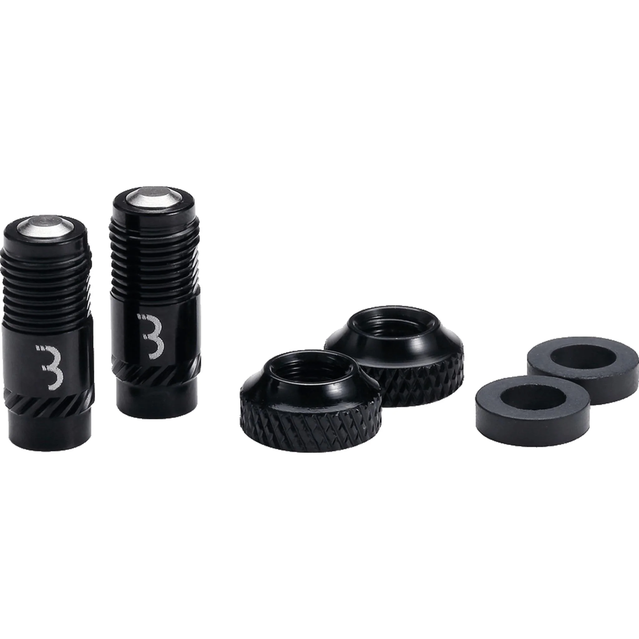 BBB CoreCap Tubeless Valve Cap Set 40mm Black - Image 2